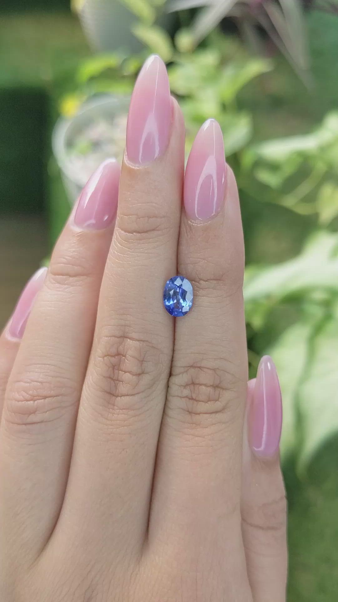 1.20 Ct. Blue Sapphire from Ceylon (Sri Lanka) Size Video