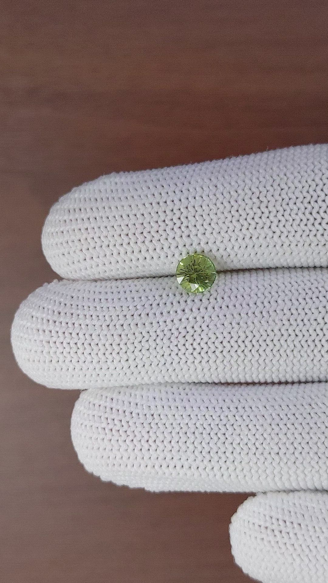 1.17 Ct. Green Sapphire from Madagascar Size Video