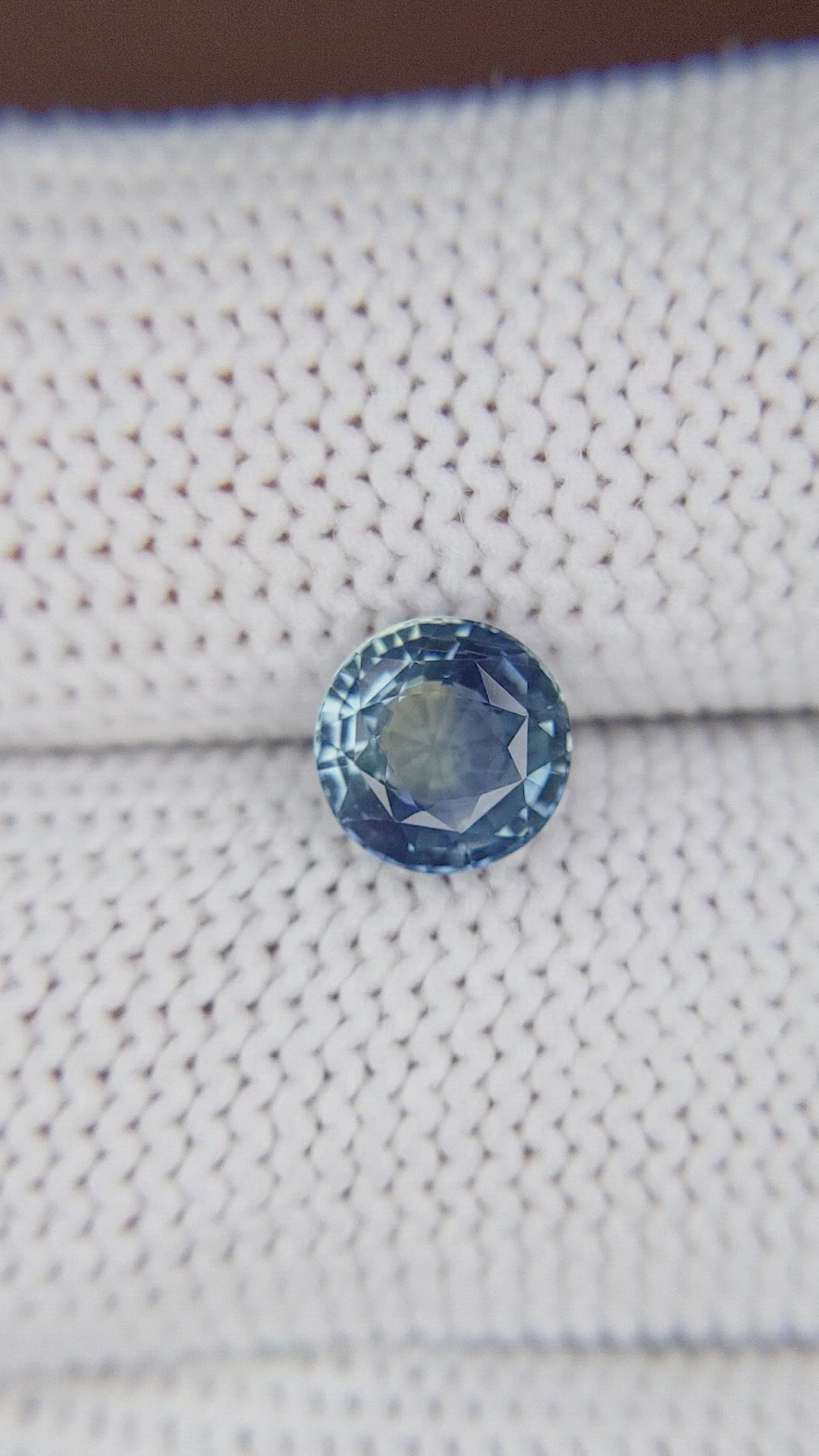 1.52 Ct. Greenish Blue Sapphire from Madagascar Size Video