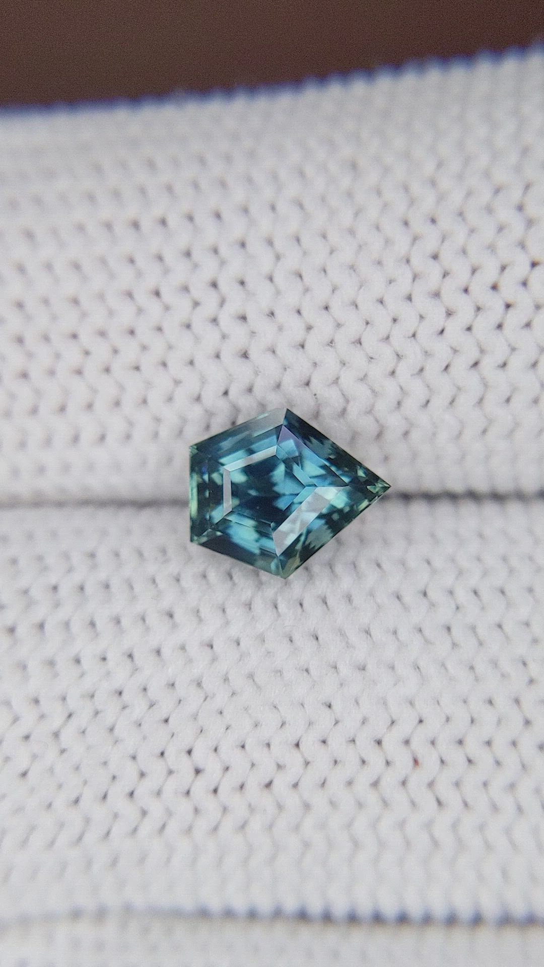 1.54 Ct. Greenish Blue Sapphire from Madagascar Size Video