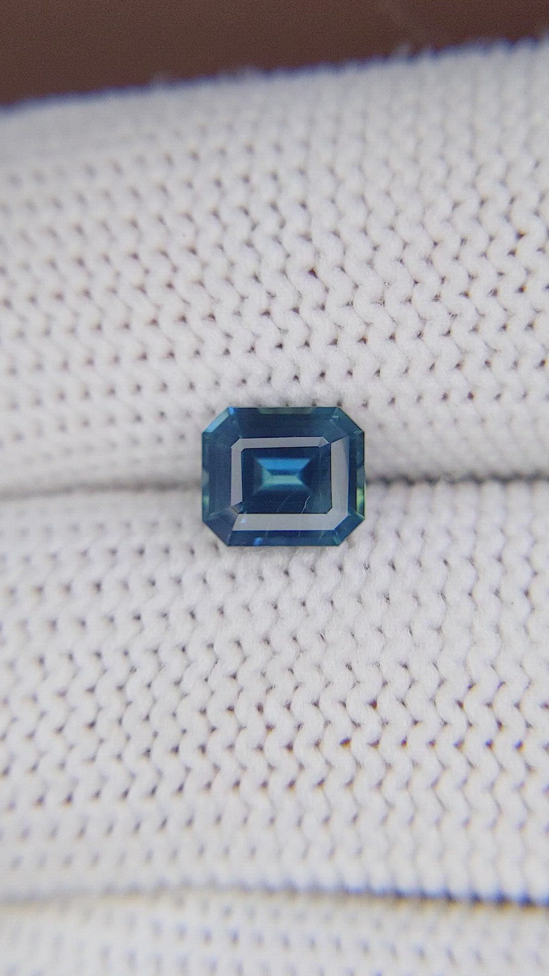1.17 Ct. Greenish Blue Sapphire from Madagascar Size Video