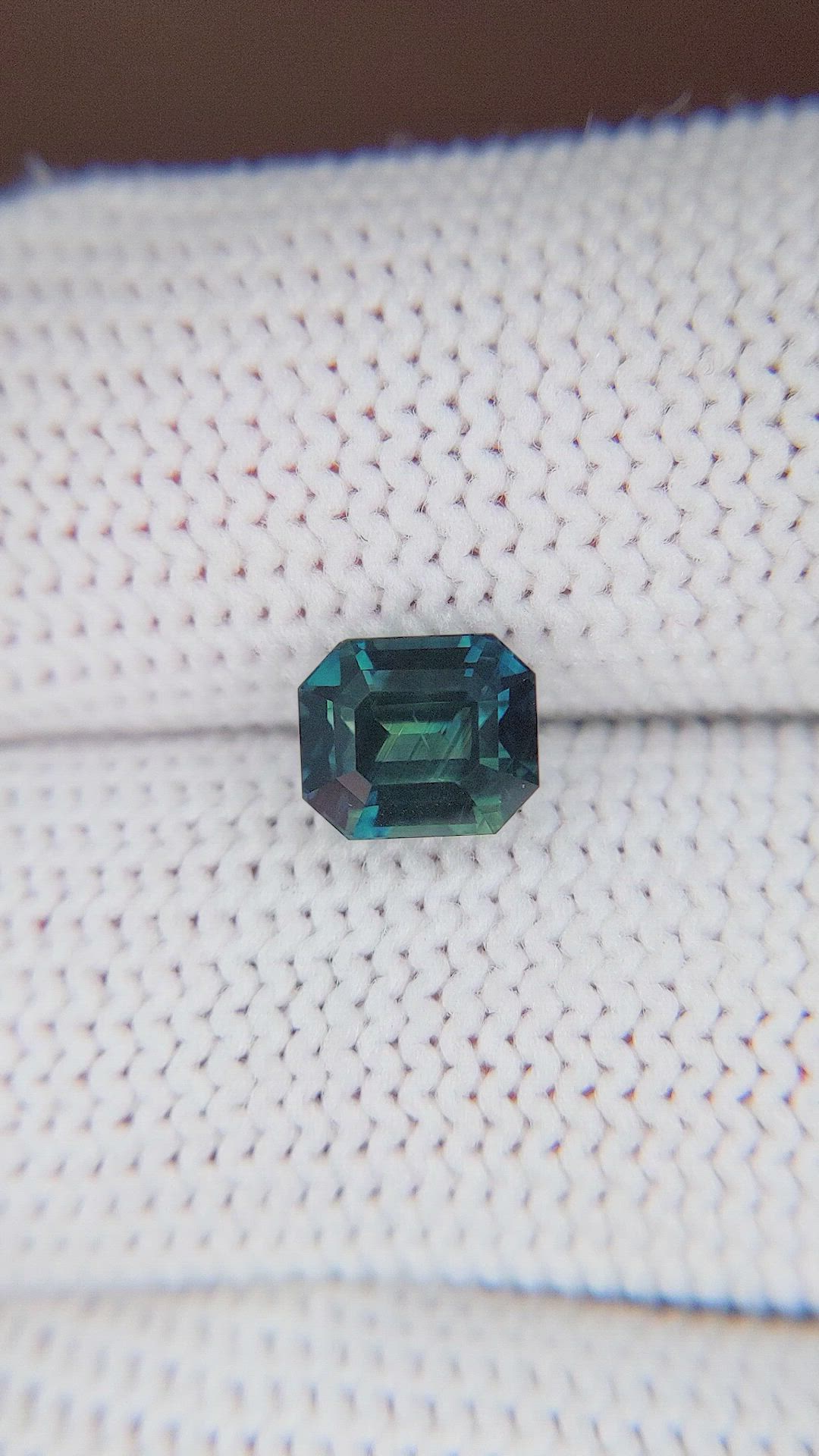 1.98 Ct. Greenish Blue Sapphire from Madagascar Size Video
