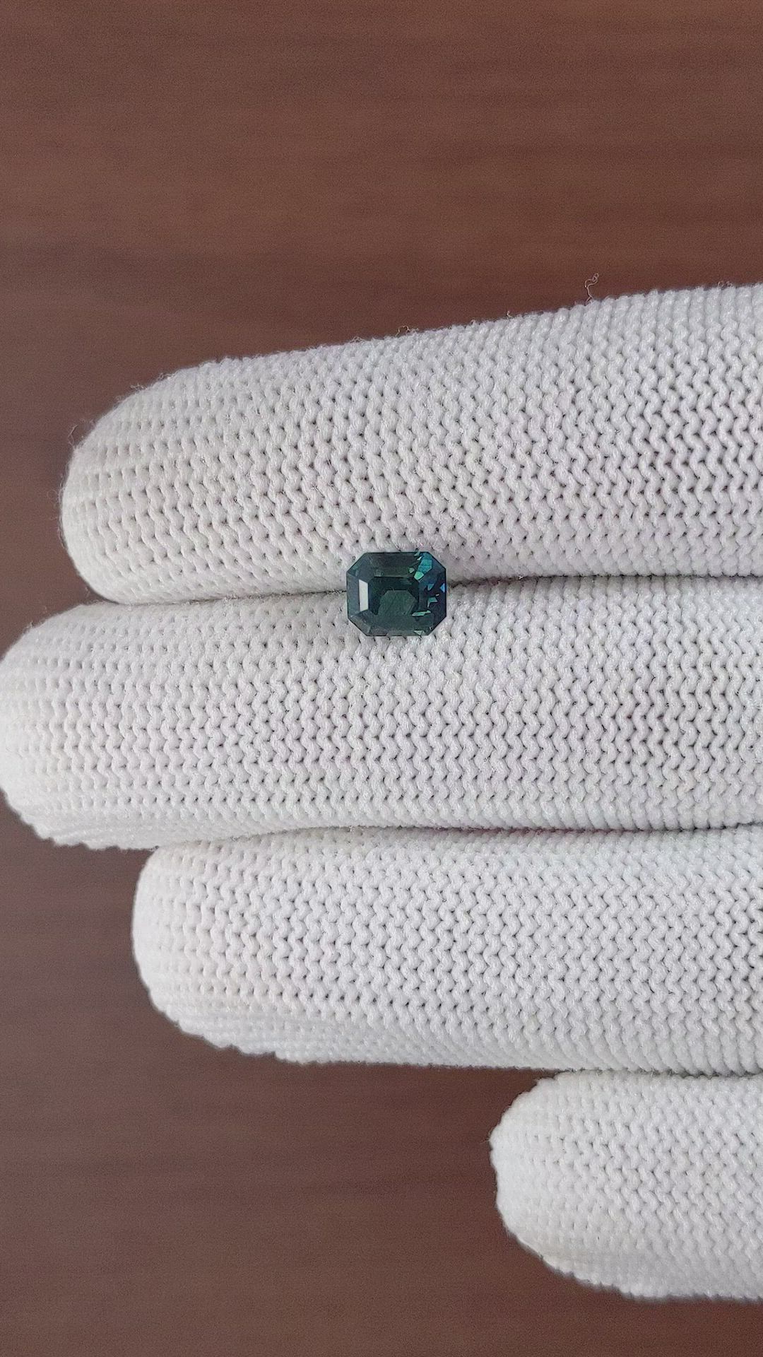 1.98 Ct. Greenish Blue Sapphire from Madagascar Size Video
