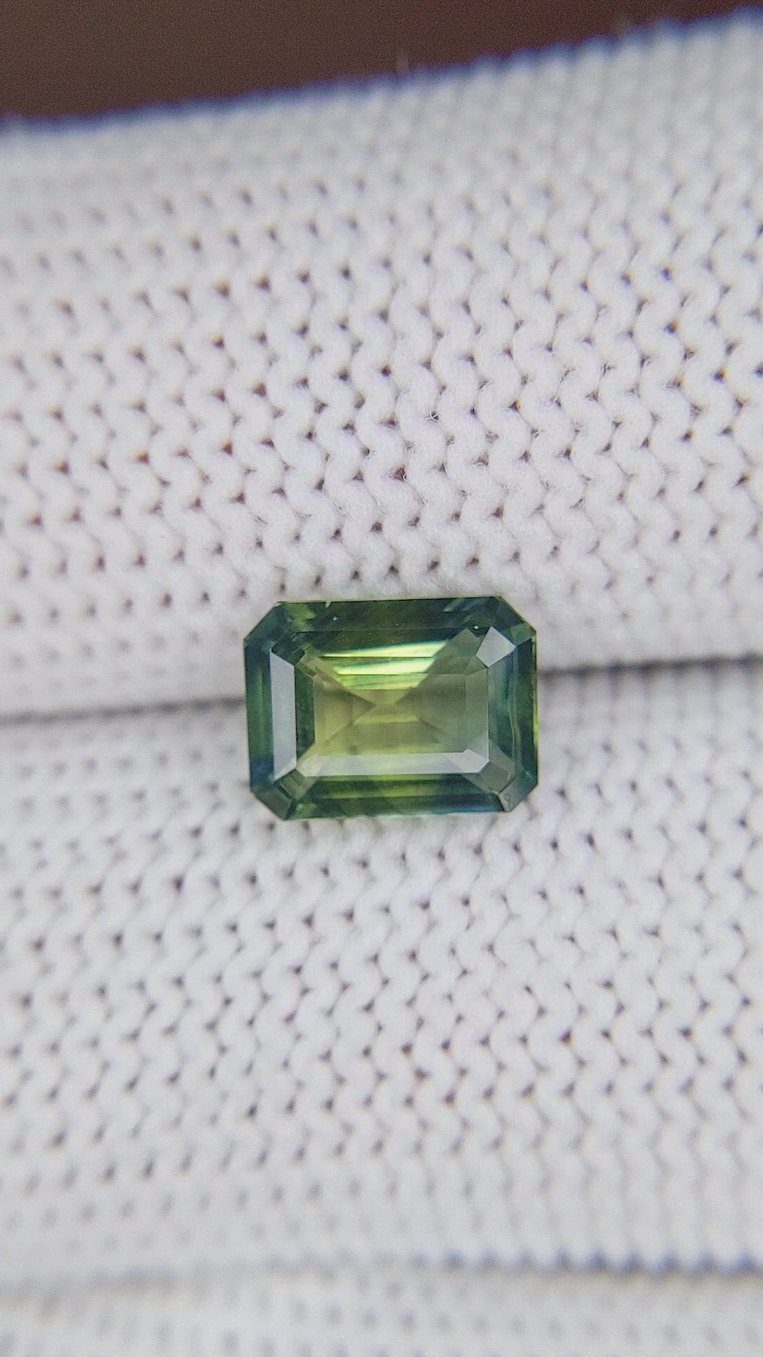 1.97 Ct. Bluish Green Sapphire from Madagascar Size Video