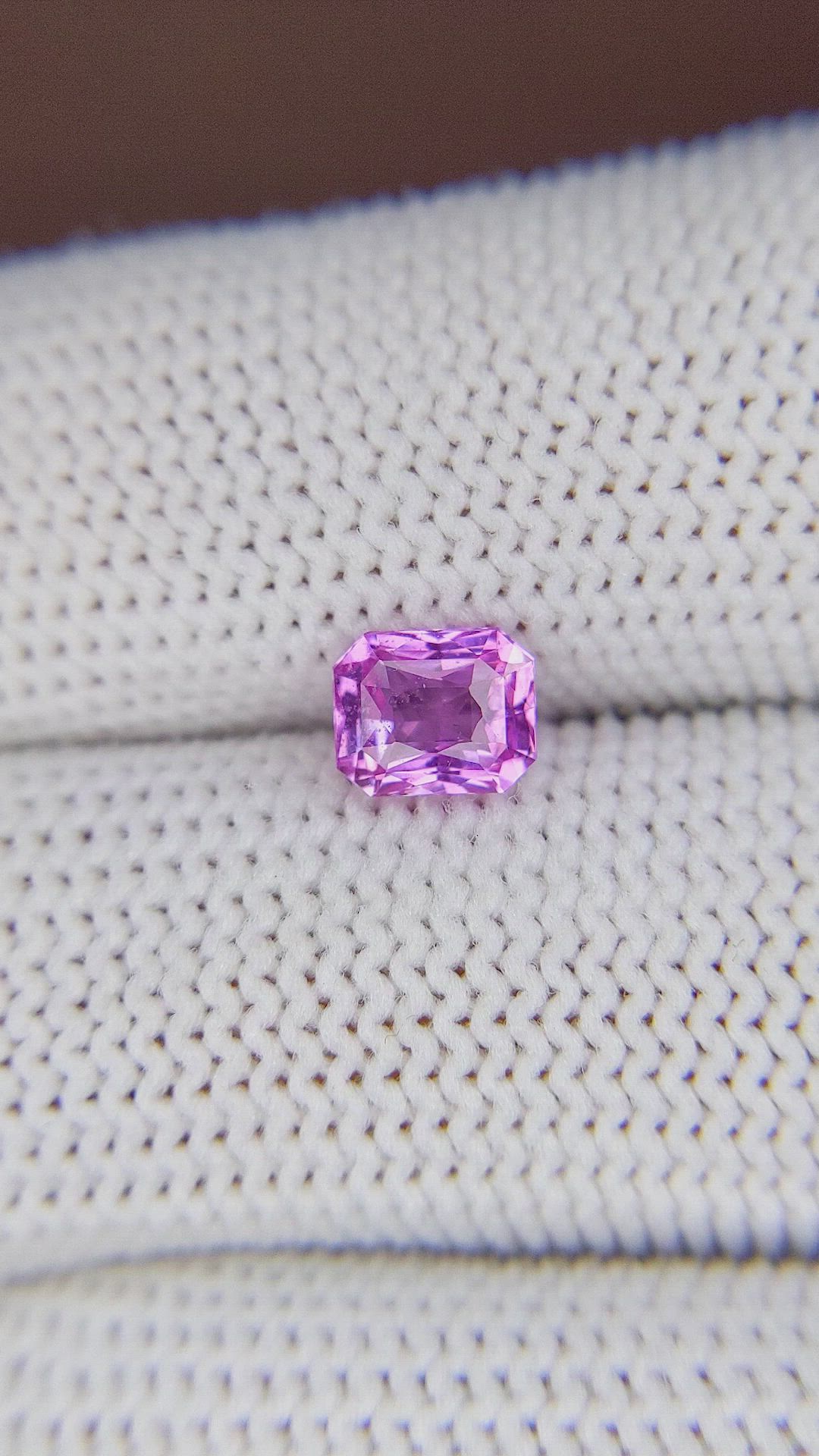 1.12 Ct. Pinkish Purple Sapphire from Madagascar Size Video