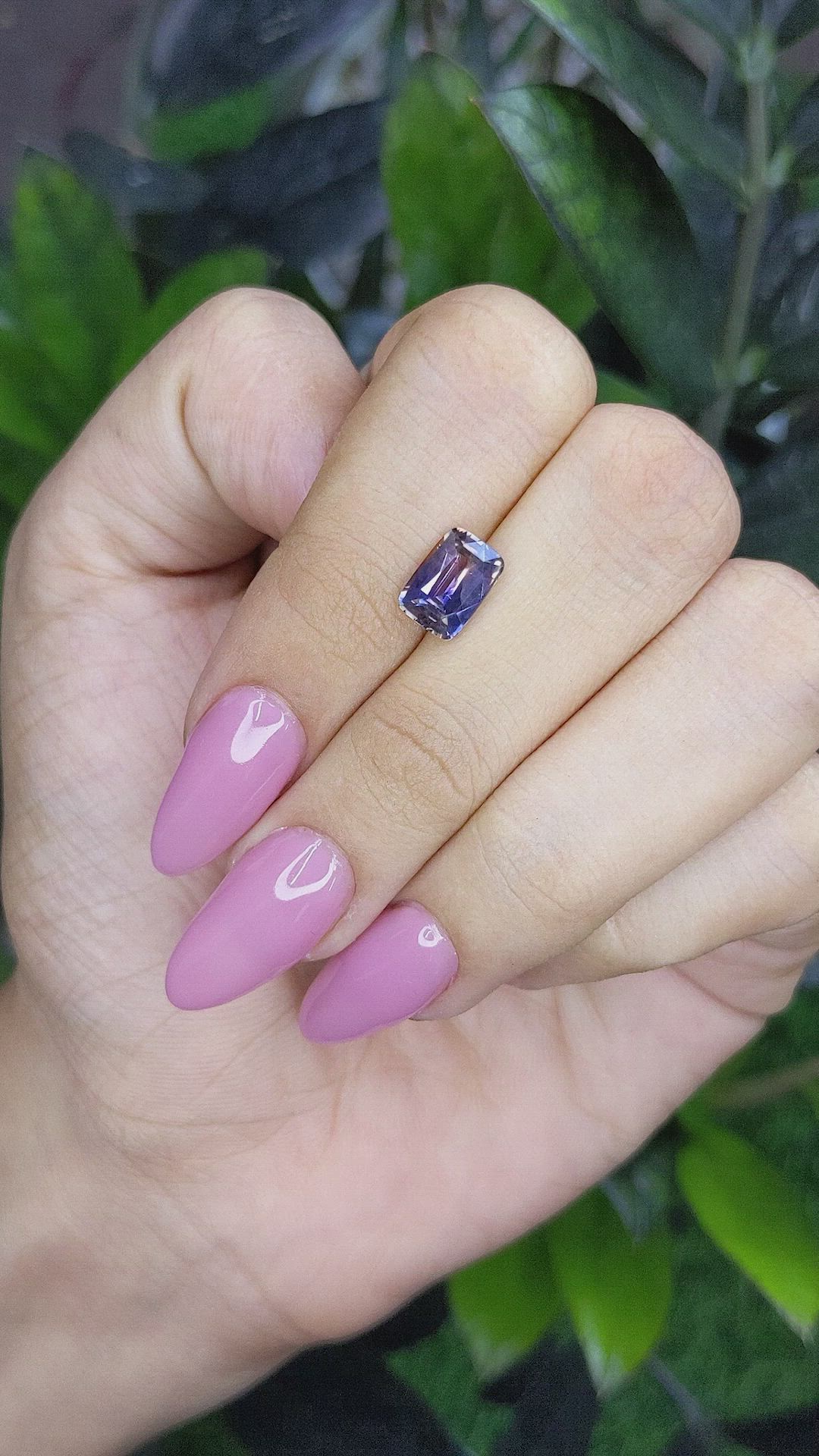 2.20 Ct. Bi Color Sapphire from Ceylon (Sri Lanka) Size Video