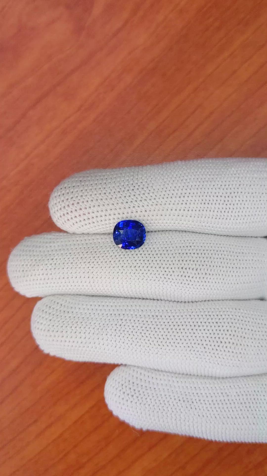 2.05 Ct. Blue Sapphire from Ceylon (Sri Lanka) Size Video