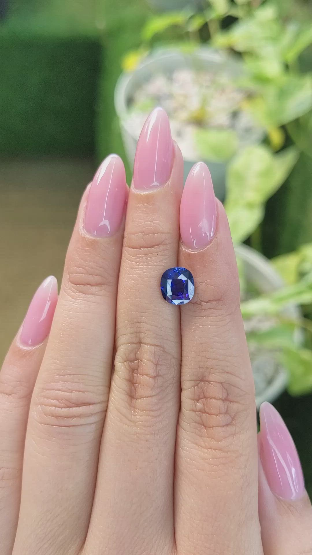 2.05 Ct. Blue Sapphire from Ceylon (Sri Lanka) Size Video