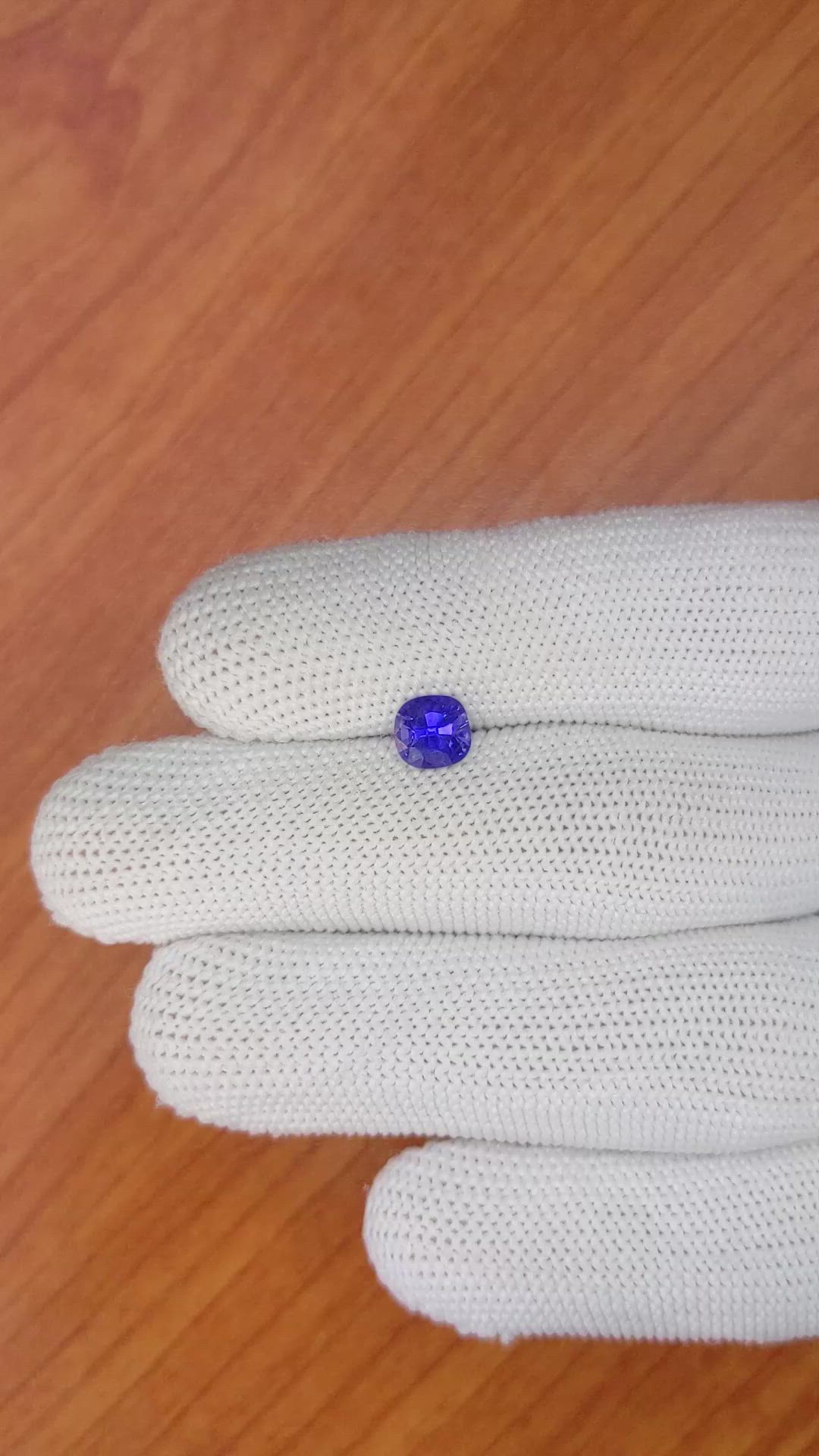 1.21 Ct. Violet Sapphire from Ceylon (Sri Lanka) Size Video