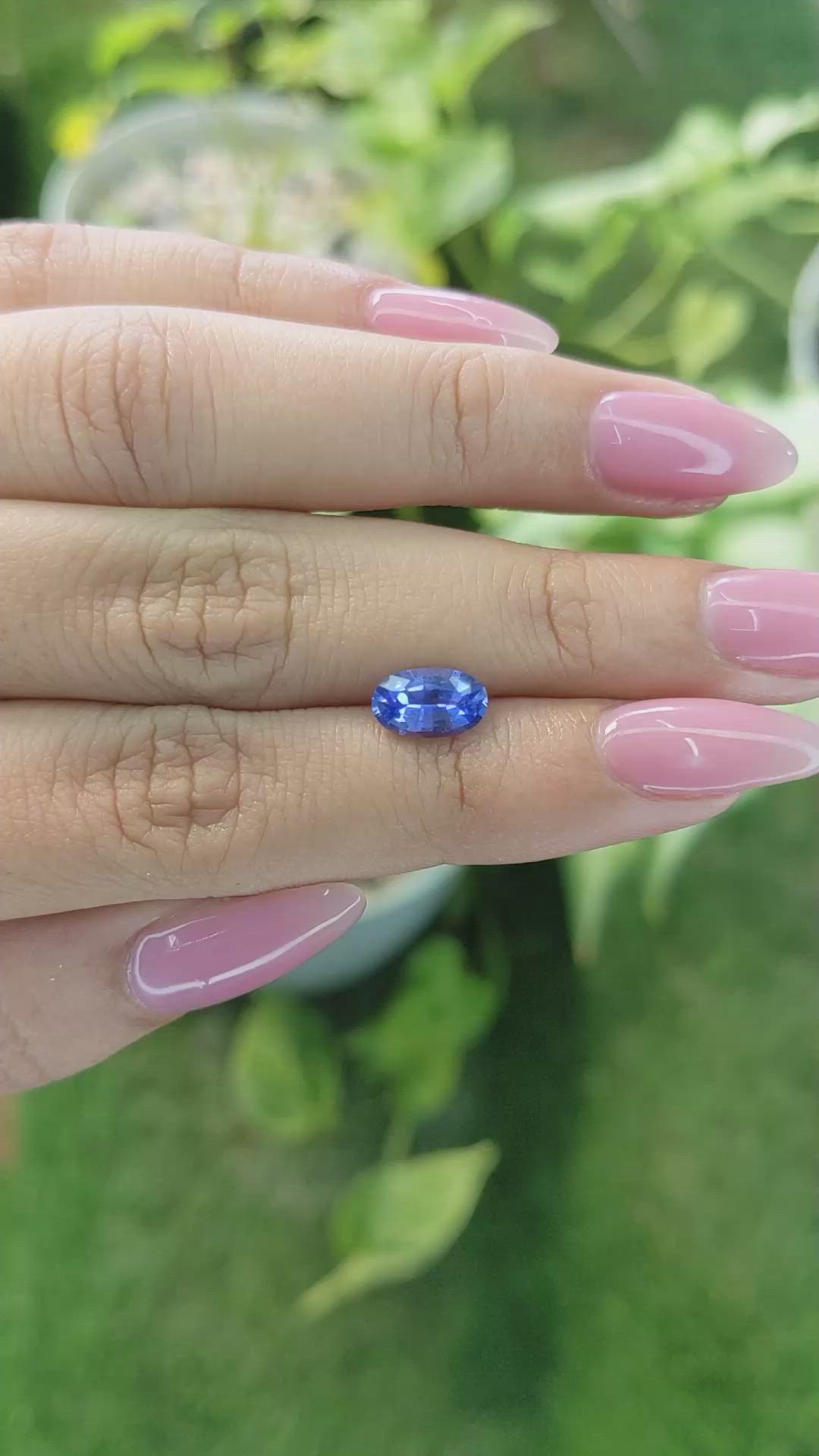 1.48 Ct. Blue Sapphire from Ceylon (Sri Lanka) Size Video
