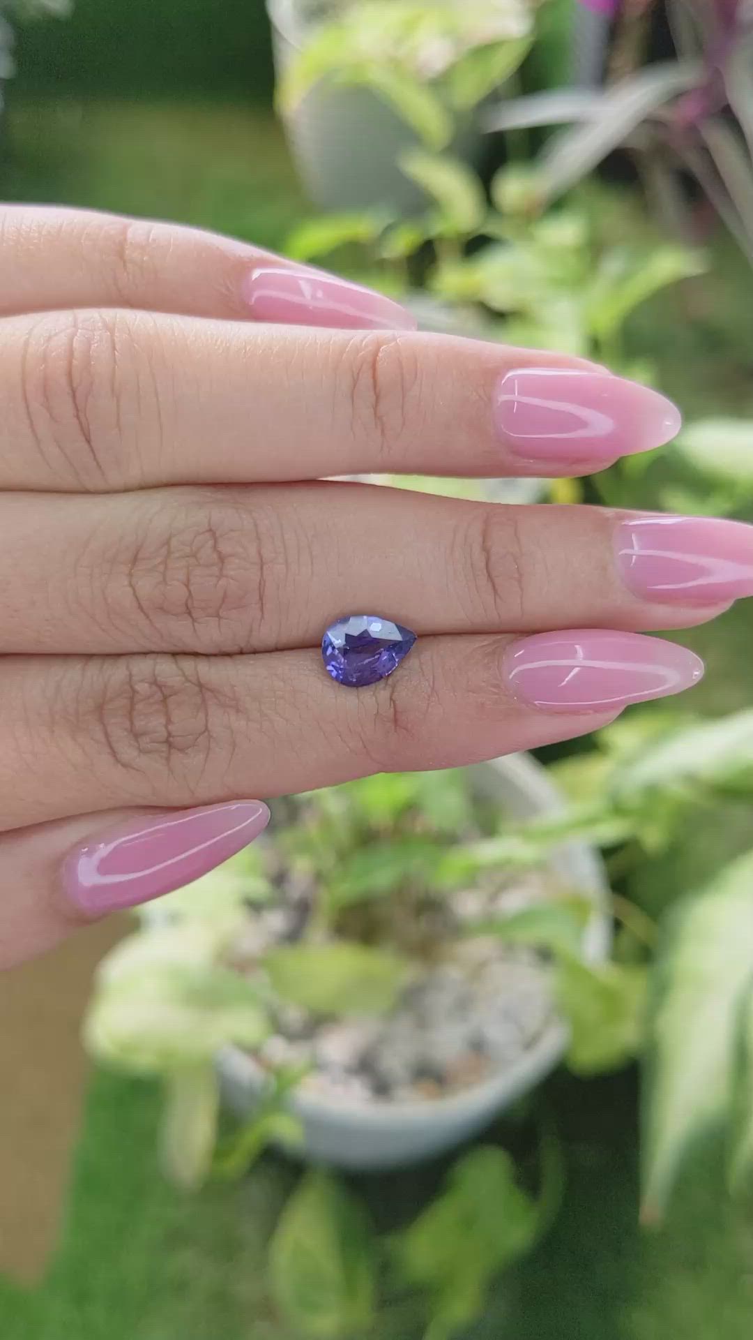 1.62 Ct. Color Change Sapphire from Ceylon (Sri Lanka) Size Video