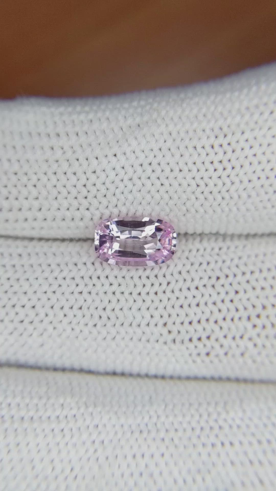 1.66 Ct. Purplish Pink Sapphire from Ceylon (Sri Lanka) Size Video
