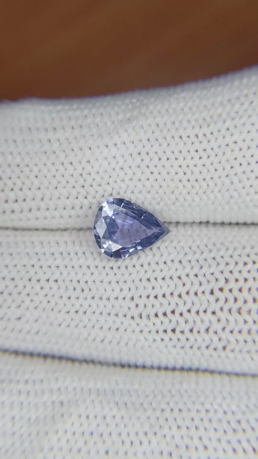 1.53 Ct. Violet Sapphire from Ceylon (Sri Lanka) Size Video