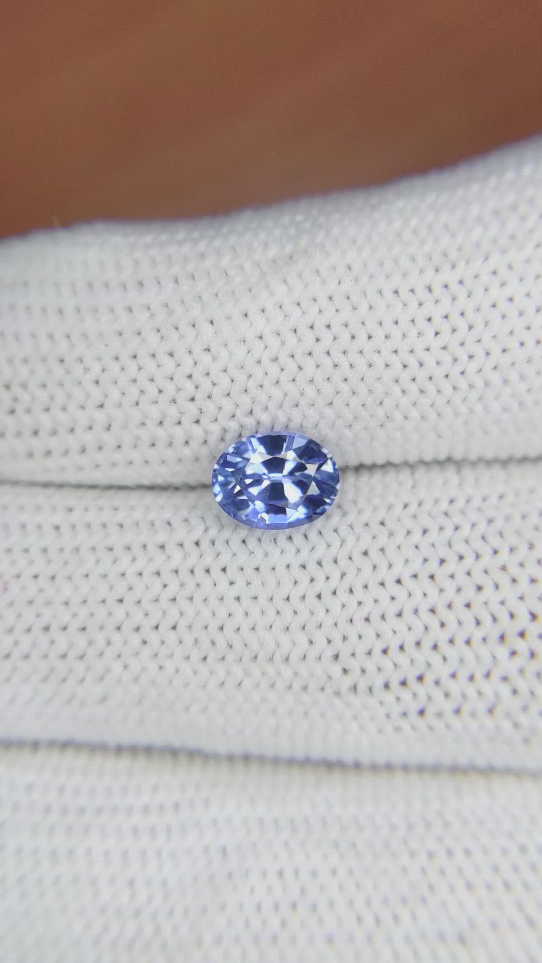 1.39 Ct. Blue Sapphire from Ceylon (Sri Lanka) Size Video