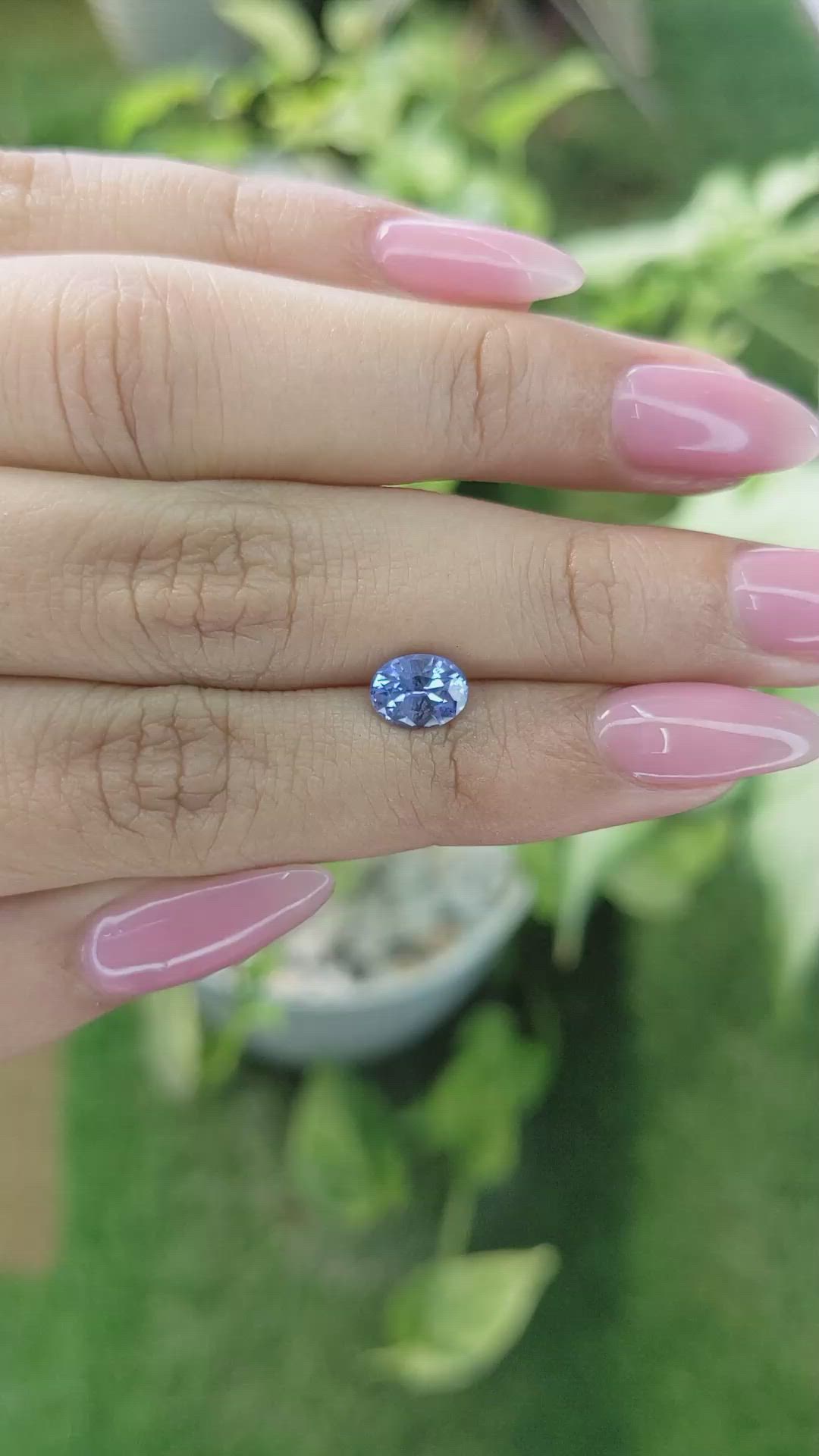 1.39 Ct. Blue Sapphire from Ceylon (Sri Lanka) Size Video