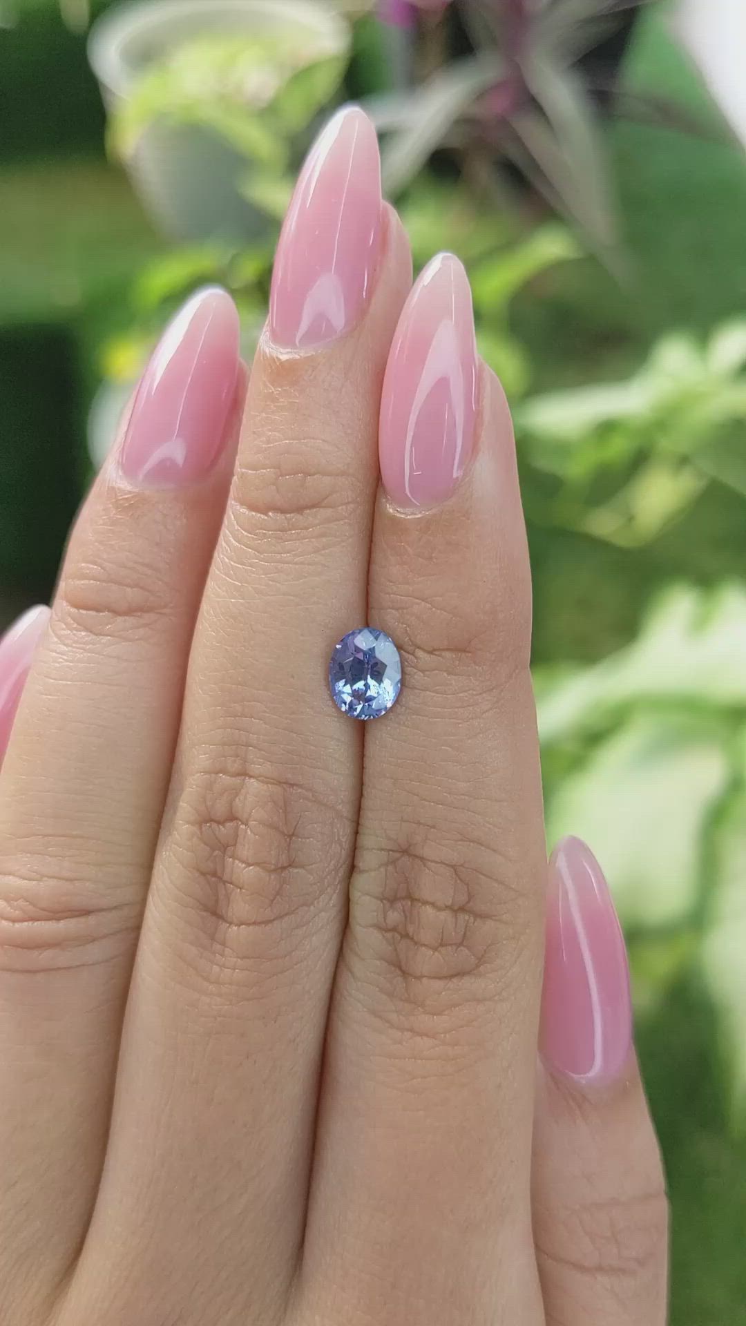 1.39 Ct. Blue Sapphire from Ceylon (Sri Lanka) Size Video