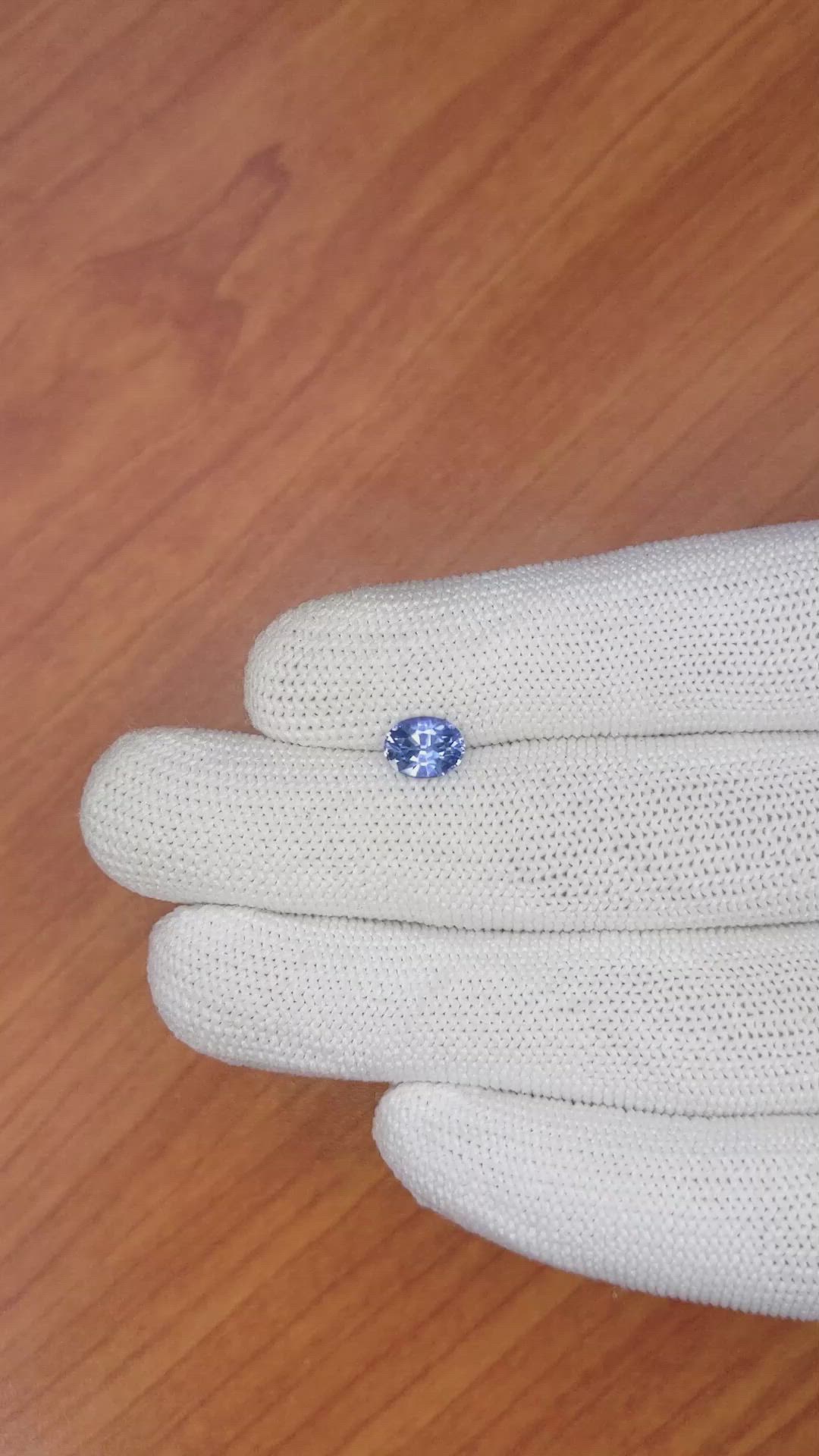 1.39 Ct. Blue Sapphire from Ceylon (Sri Lanka) Size Video