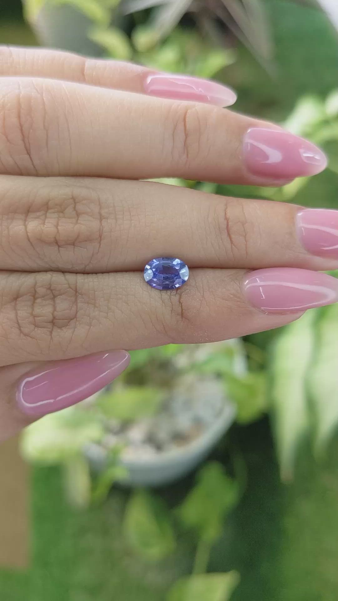 1.07 Ct. Blue Sapphire from Ceylon (Sri Lanka) Size Video