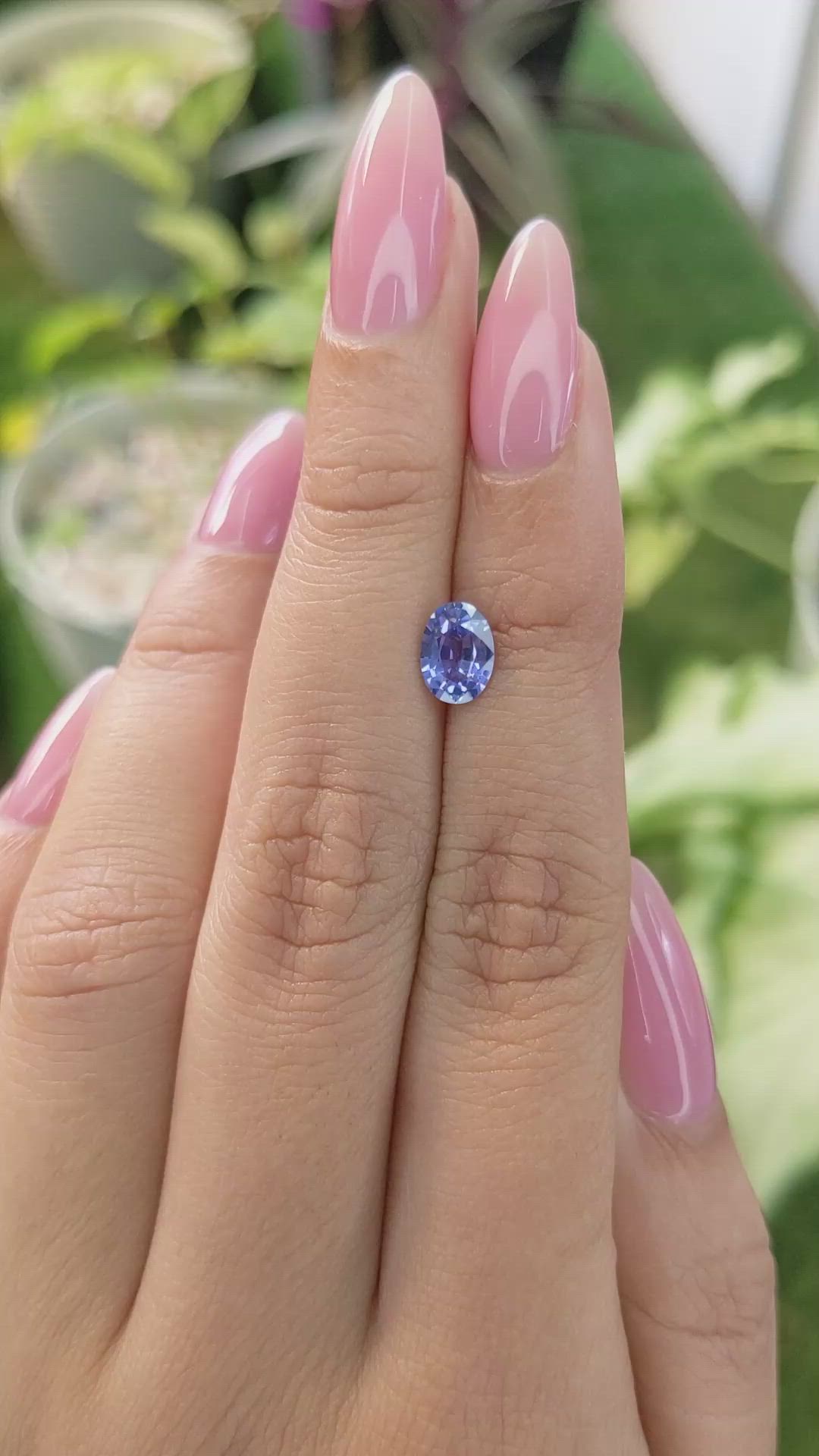 1.07 Ct. Blue Sapphire from Ceylon (Sri Lanka) Size Video