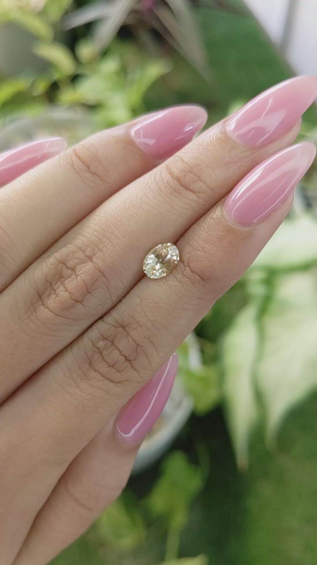 1.06 Ct. Yellow Sapphire from Ceylon (Sri Lanka) Size Video
