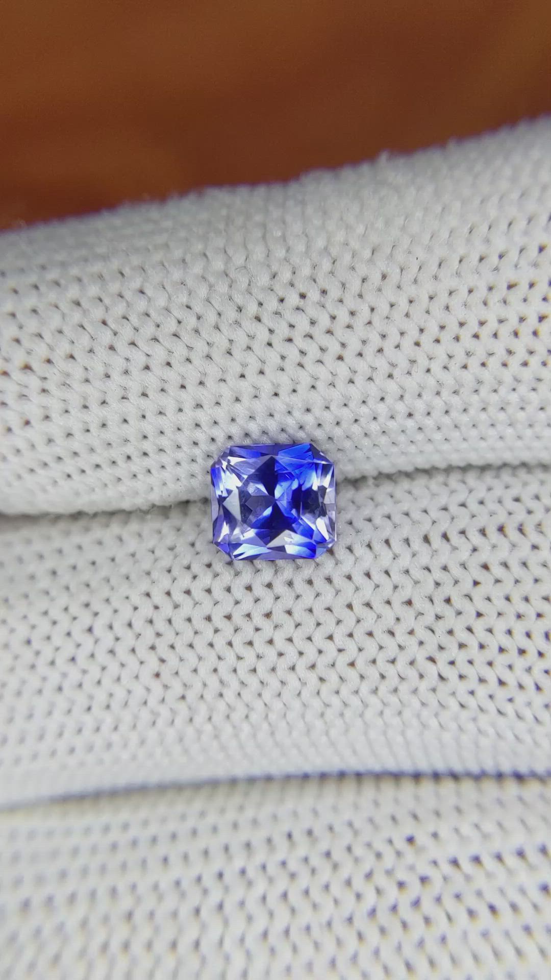 1.60 Ct. Blue Sapphire from Ceylon (Sri Lanka) Size Video