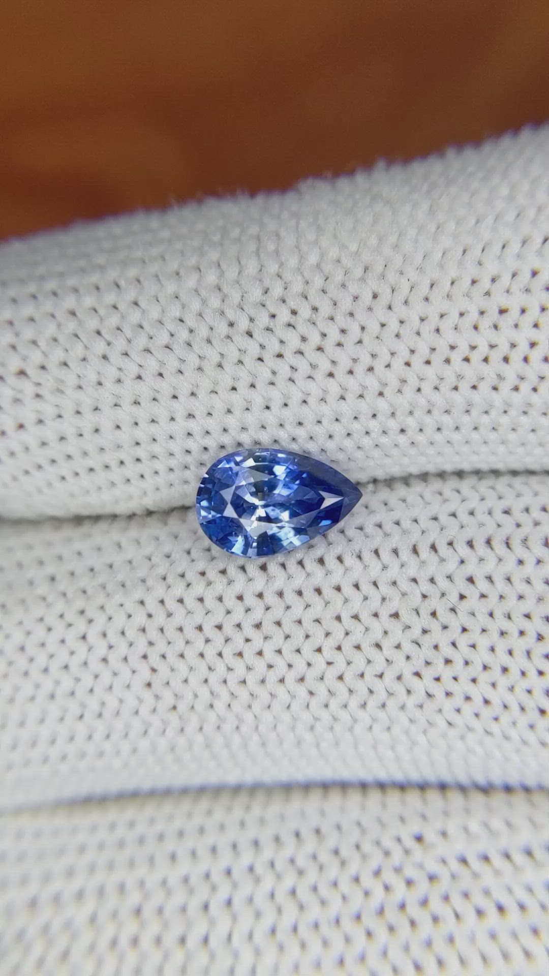 1.58 Ct. Blue Sapphire from Ceylon (Sri Lanka) Size Video