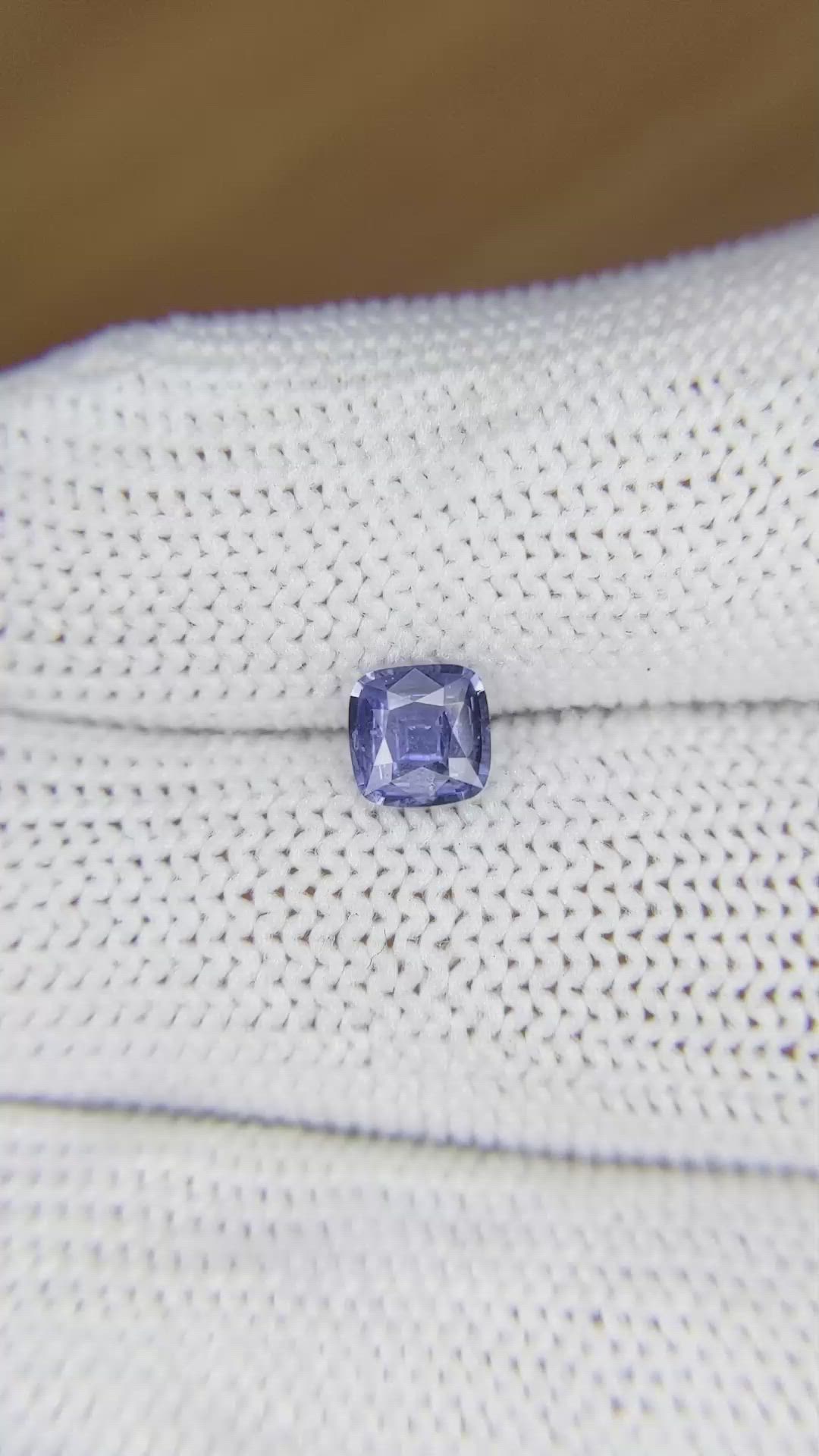 0.71 Ct. Blue Sapphire from Ceylon (Sri Lanka) Size Video