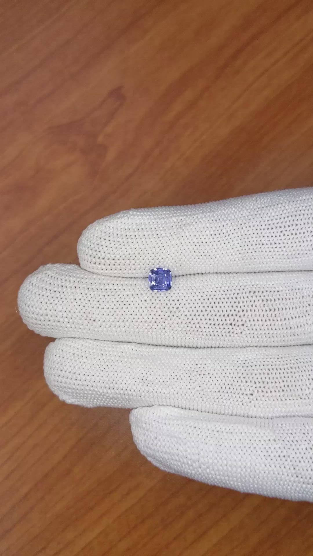 0.71 Ct. Blue Sapphire from Ceylon (Sri Lanka) Size Video