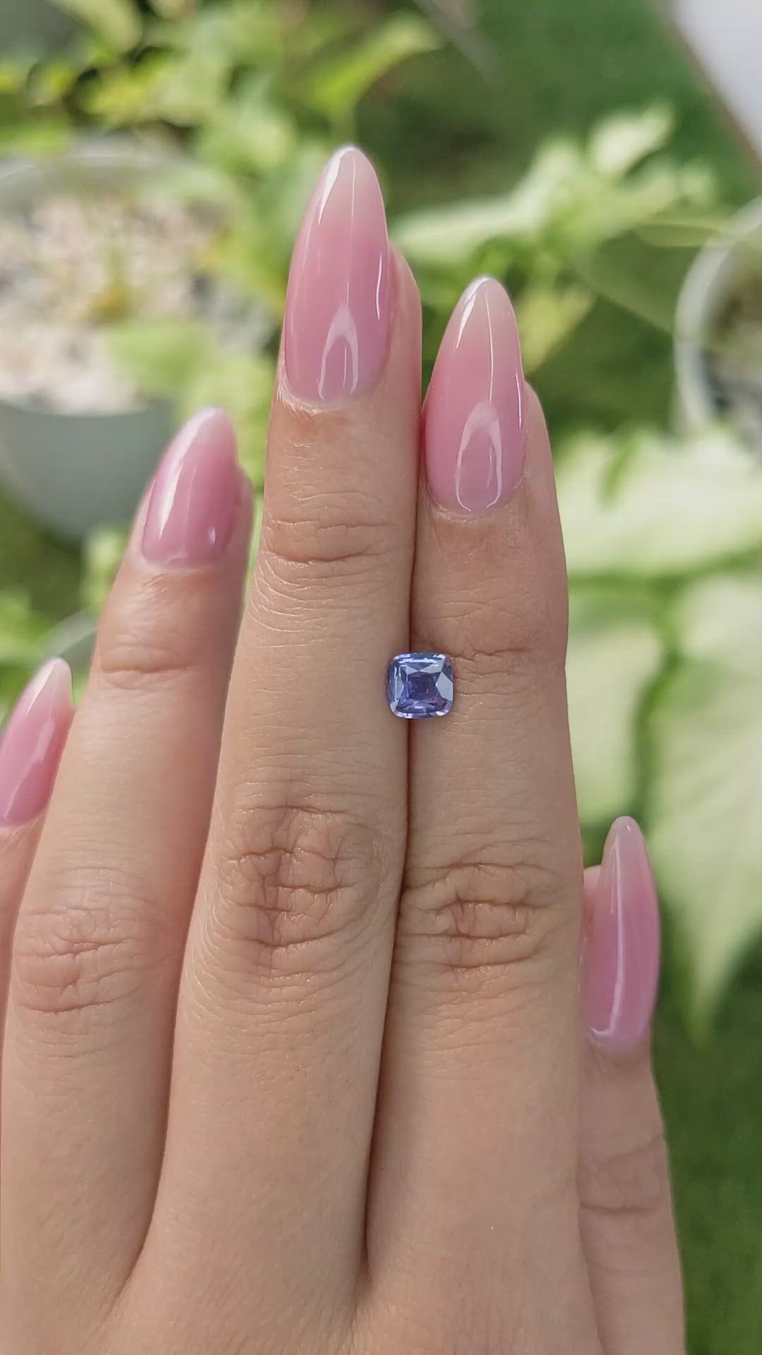 0.71 Ct. Blue Sapphire from Ceylon (Sri Lanka) Size Video