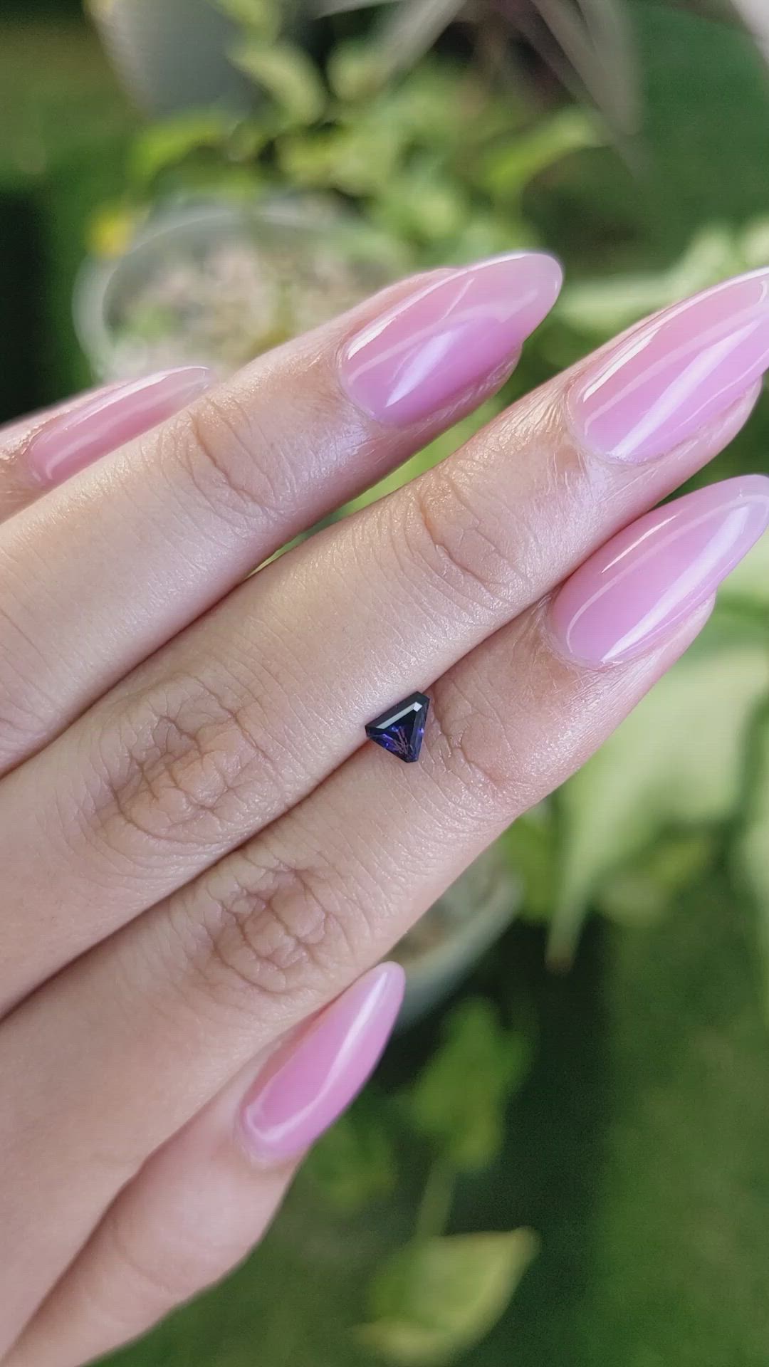0.45 Ct. Blue Sapphire from Ceylon (Sri Lanka) Size Video