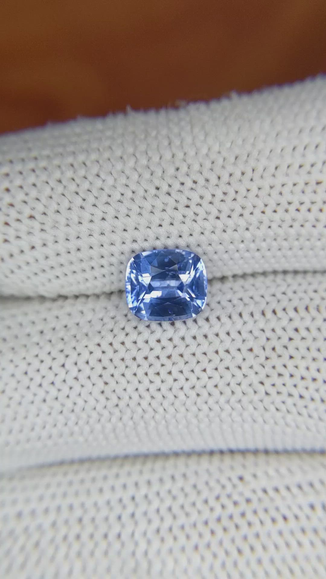 1.96 Ct. Blue Sapphire from Ceylon (Sri Lanka) Size Video