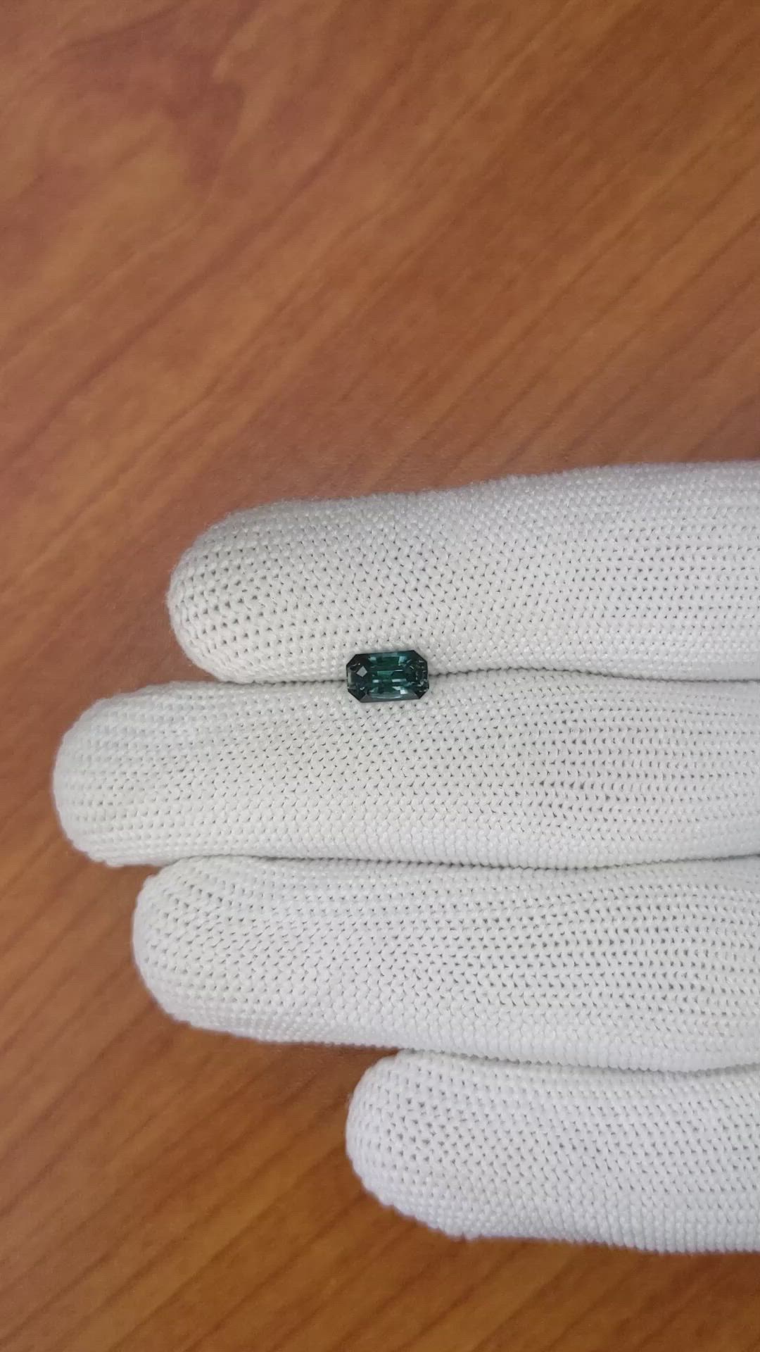 1.20 Ct. Bluish Green Sapphire from Ceylon (Sri Lanka) Size Video