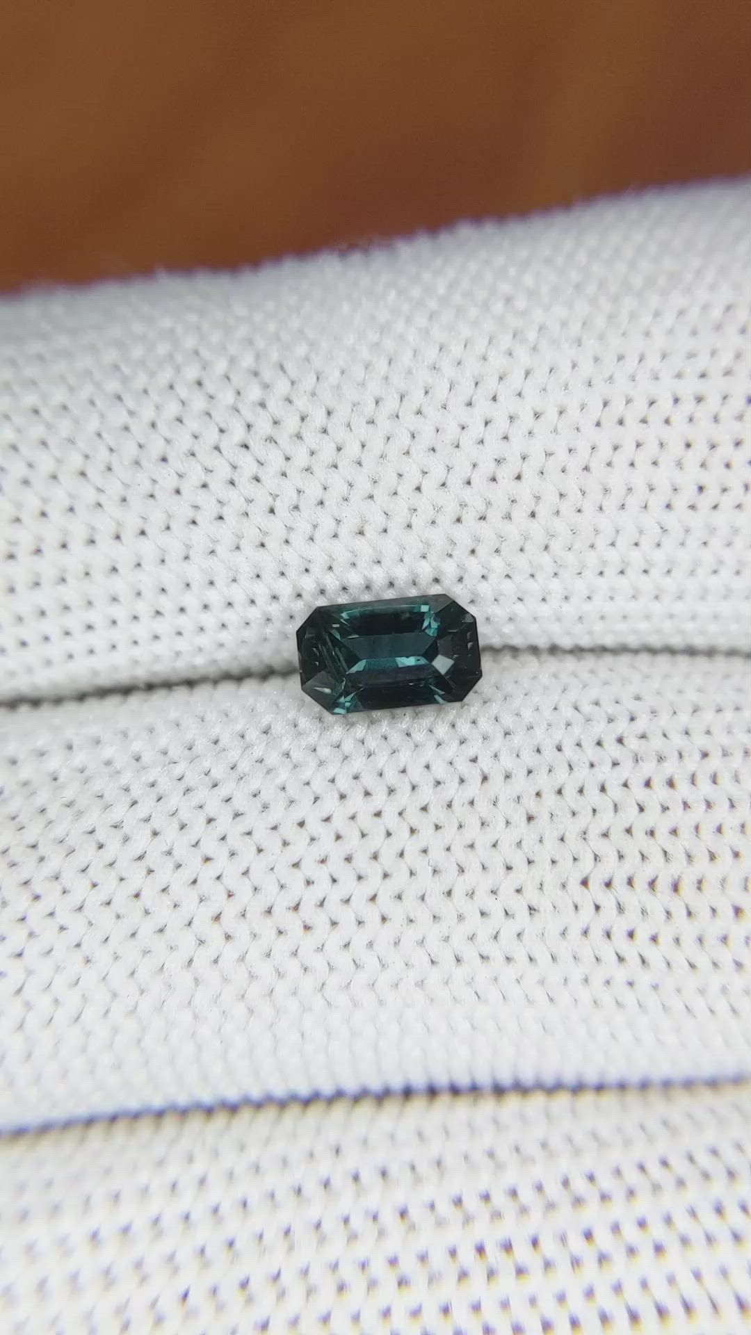 1.20 Ct. Bluish Green Sapphire from Ceylon (Sri Lanka) Size Video
