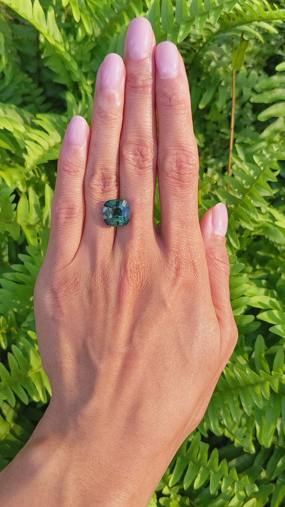 9.02 Ct. Green Sapphire from Madagascar Size Video