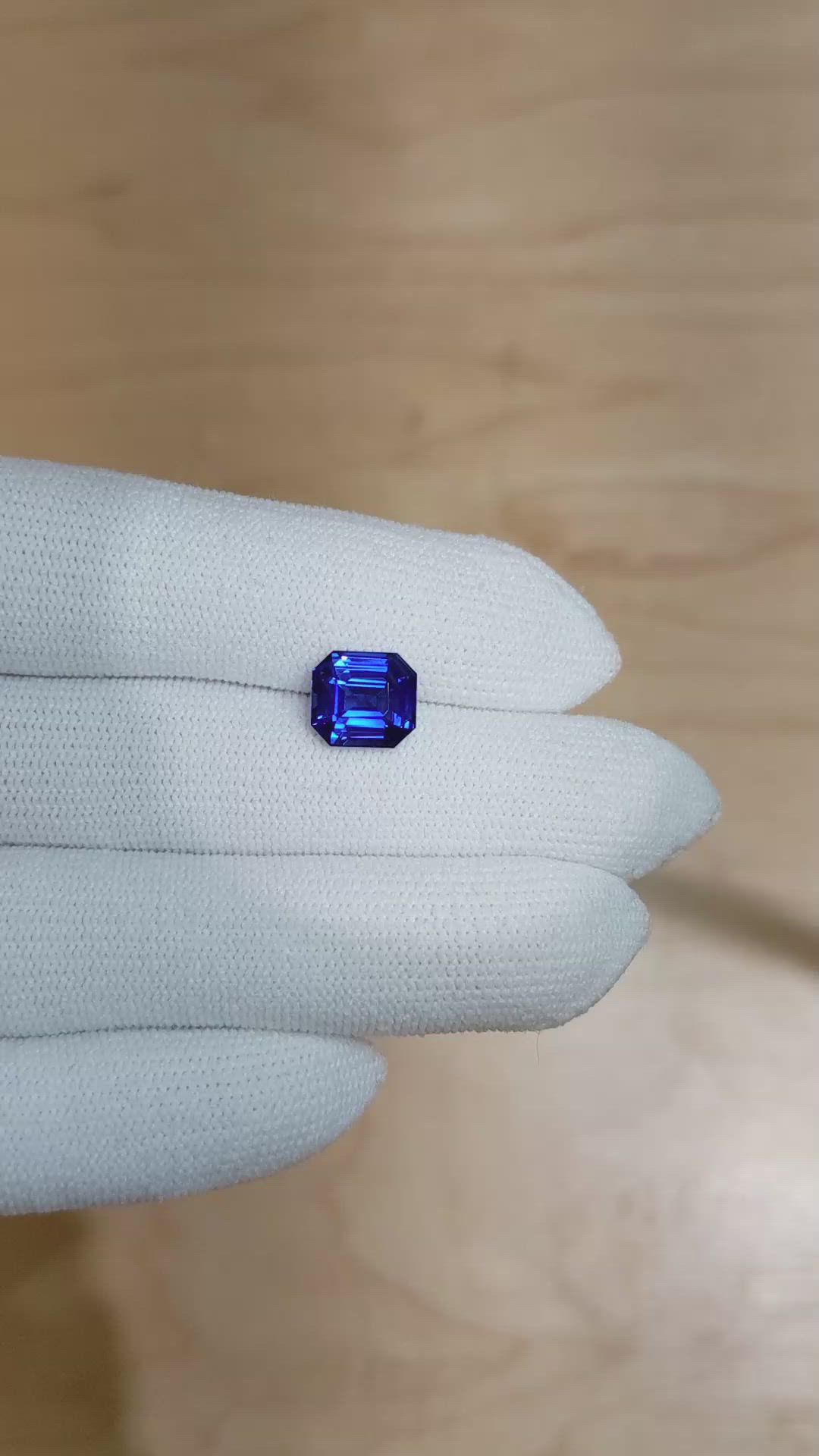 3.58 Ct. Blue Sapphire from Ceylon (Sri Lanka) Size Video