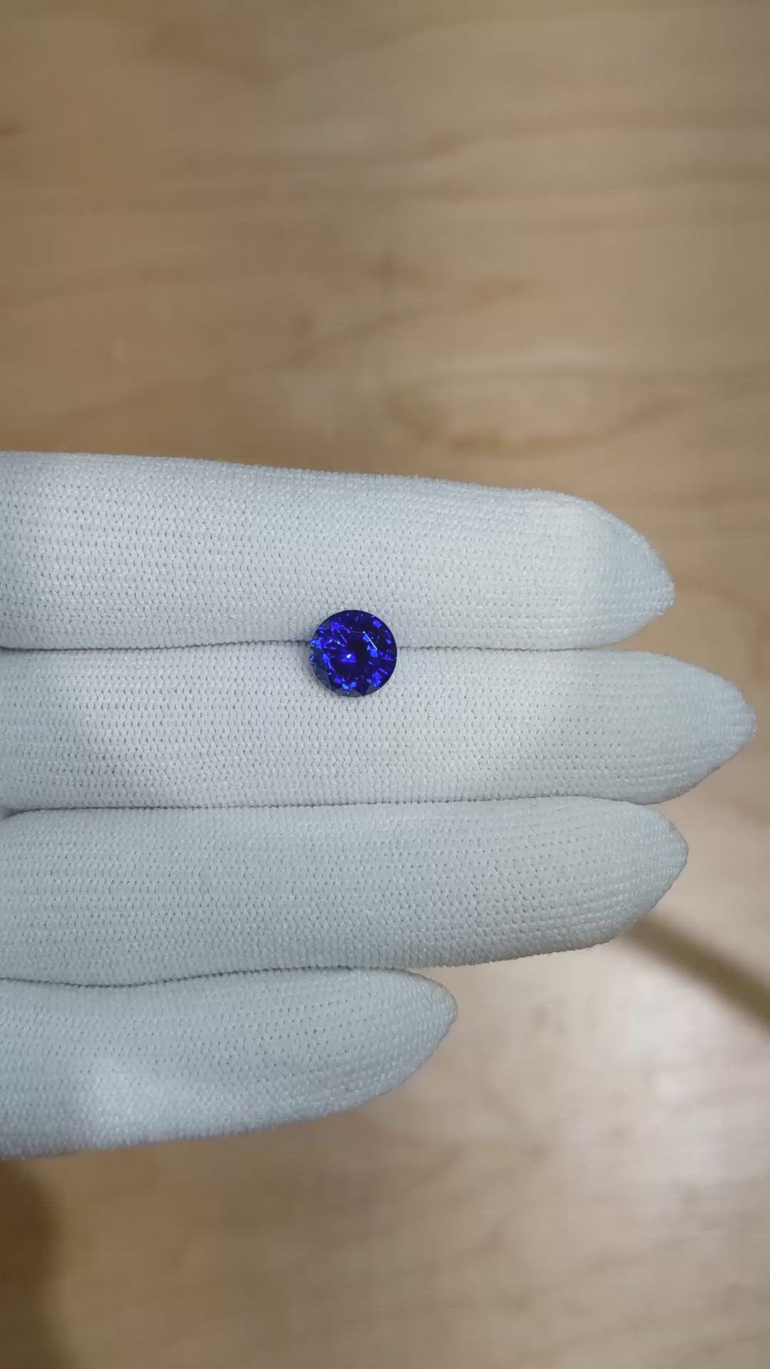 2.64 Ct. Blue Sapphire from Ceylon (Sri Lanka) Size Video