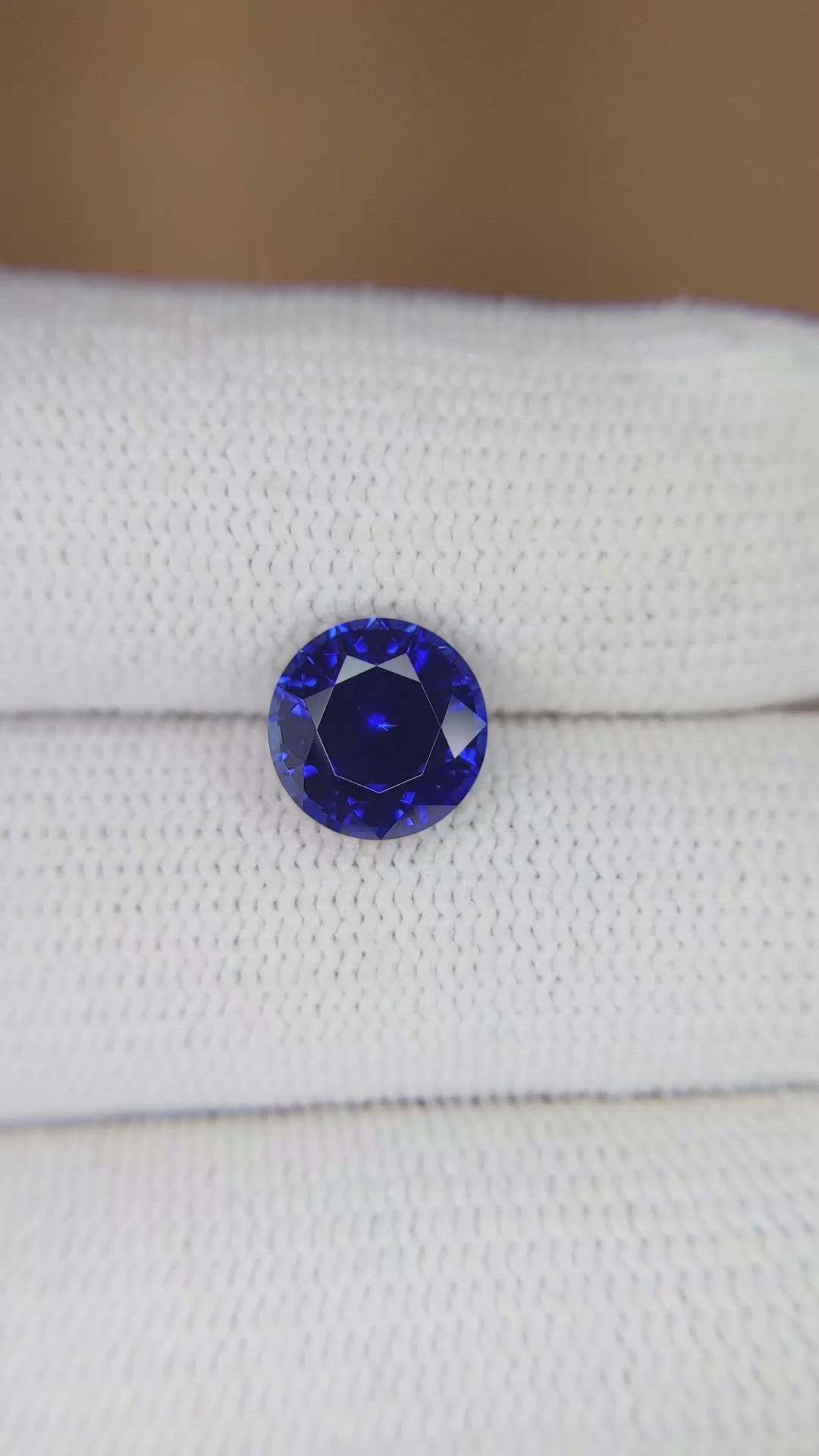 2.64 Ct. Blue Sapphire from Ceylon (Sri Lanka) Size Video