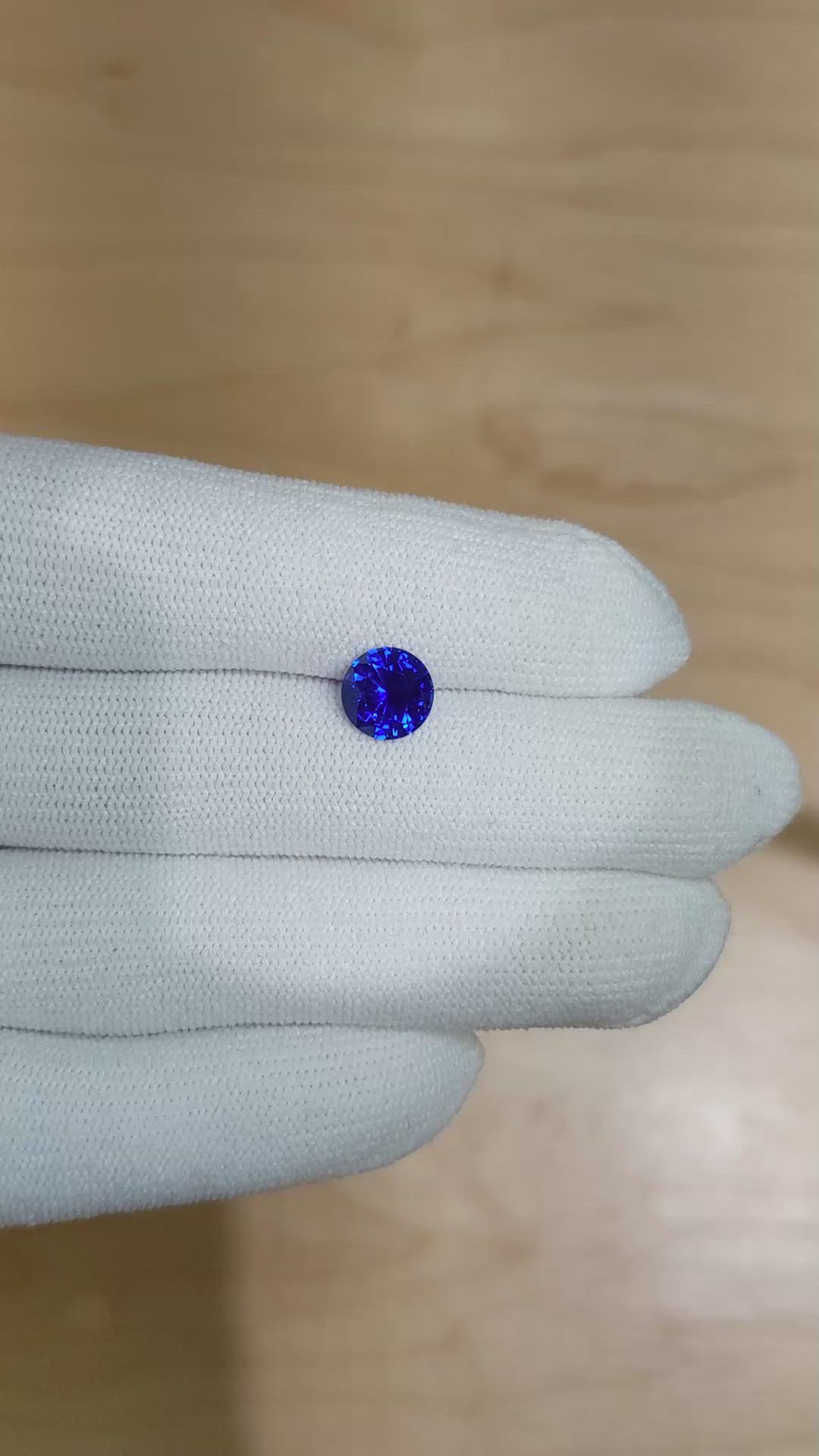 1.94 Ct. Blue Sapphire from Ceylon (Sri Lanka) Size Video