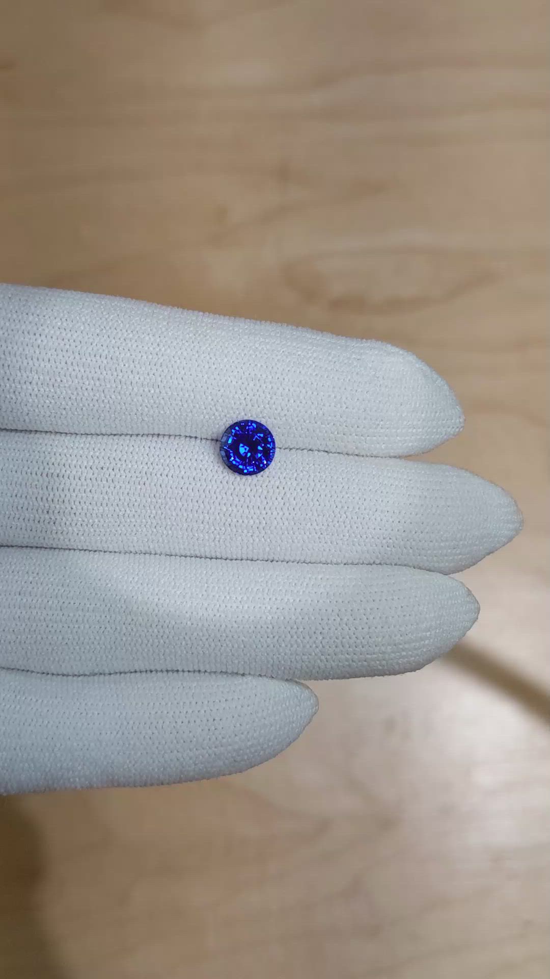 1.95 Ct. Blue Sapphire from Ceylon (Sri Lanka) Size Video