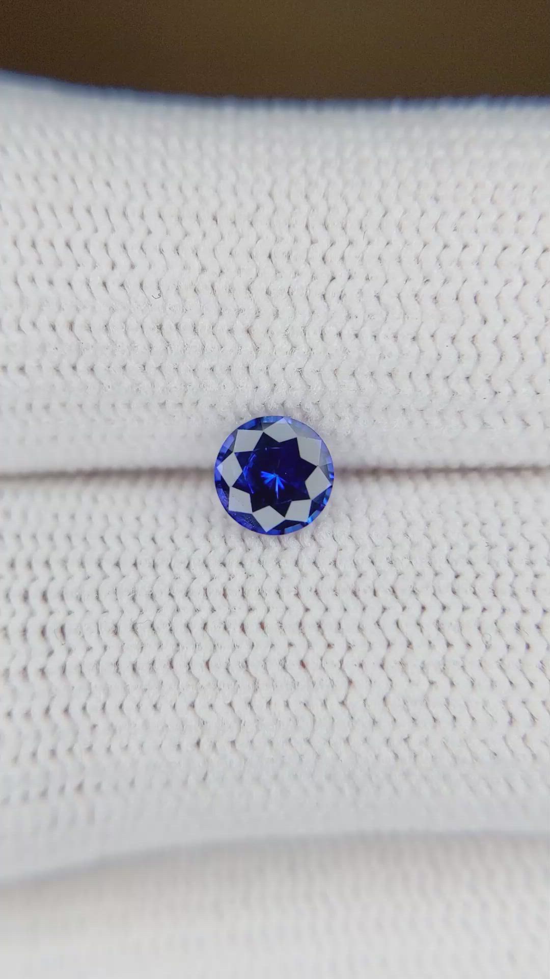 0.55 Ct. Blue Sapphire from Ceylon (Sri Lanka) Size Video