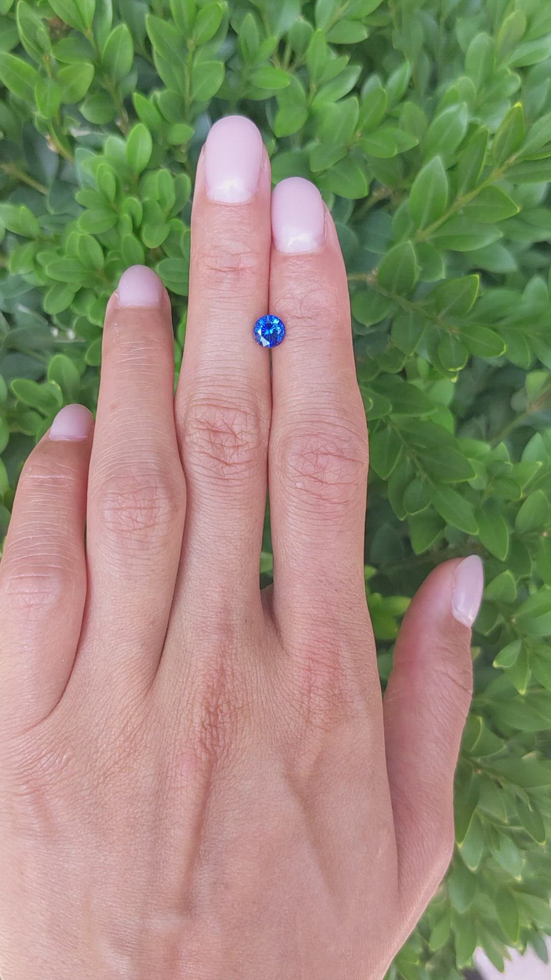 0.87 Ct. Blue Sapphire from Ceylon (Sri Lanka) Size Video