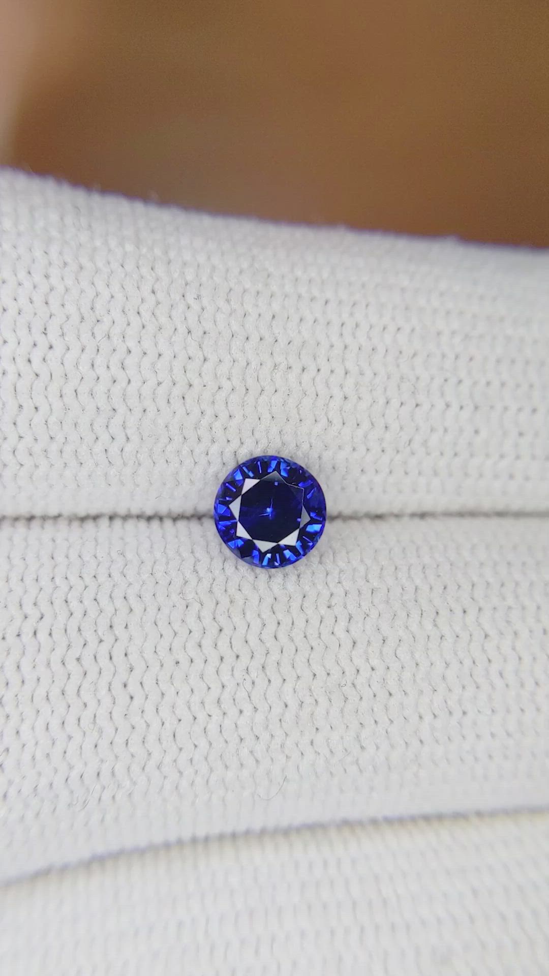 0.89 Ct. Blue Sapphire from Ceylon (Sri Lanka) Size Video