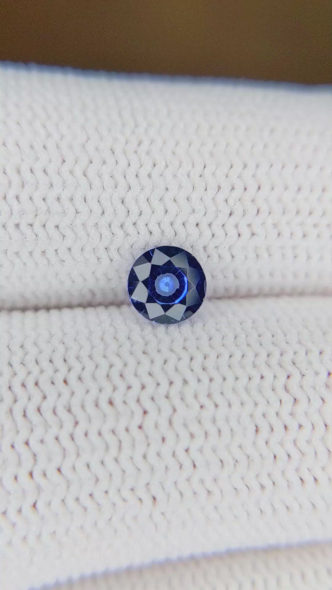 0.47 Ct. Blue Sapphire from Ceylon (Sri Lanka) Size Video