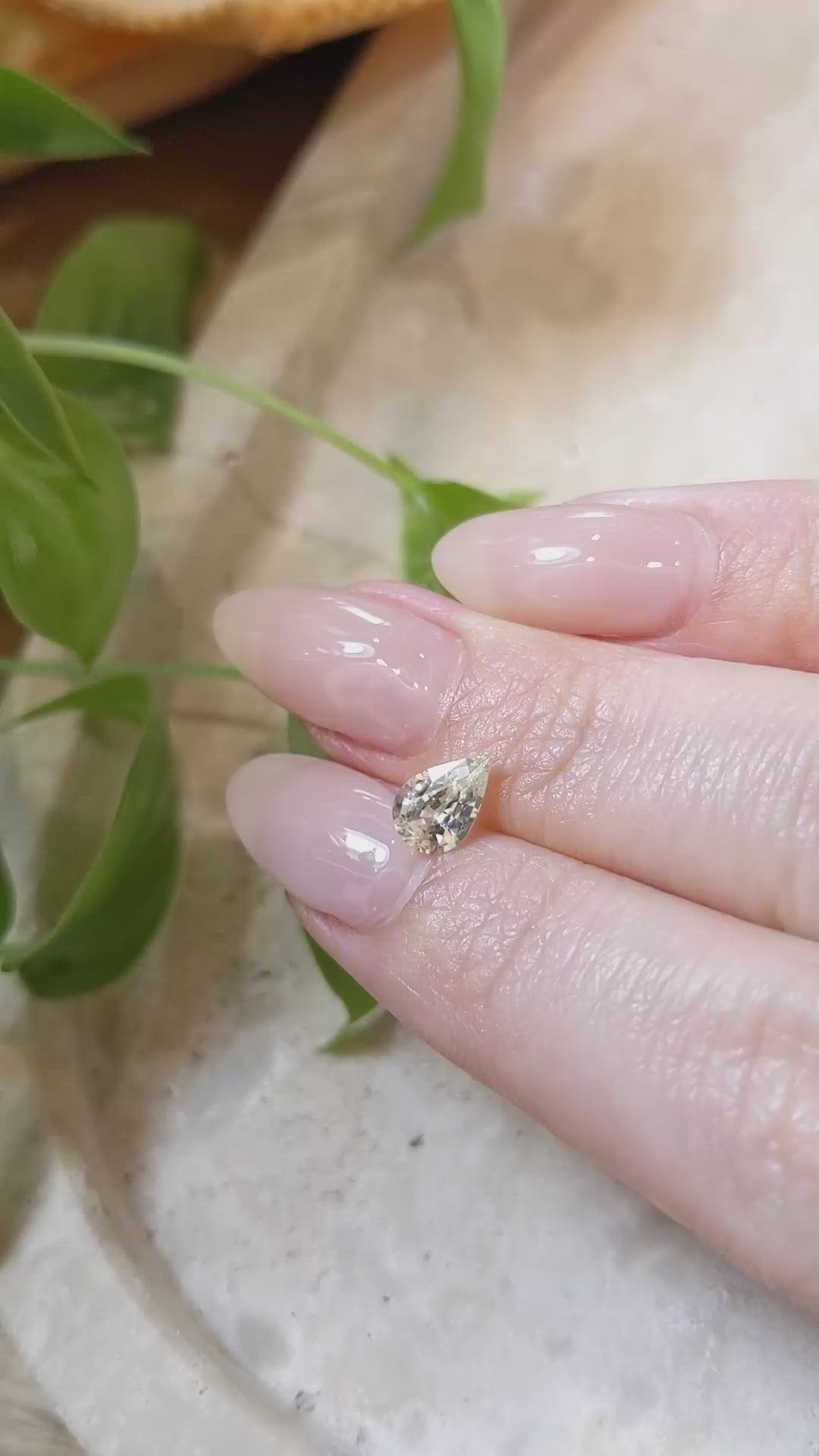0.90 Ct. Yellow Sapphire from Ceylon (Sri Lanka) Size Video