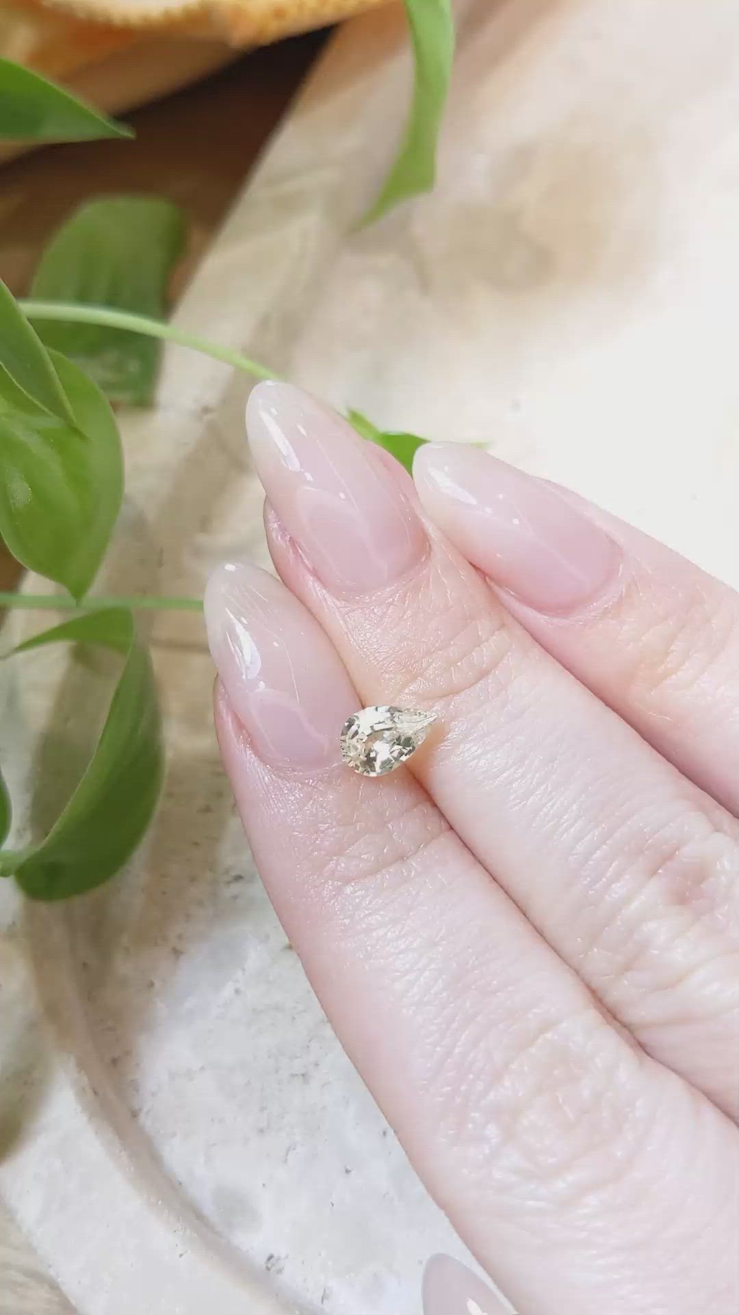 0.90 Ct. Yellow Sapphire from Ceylon (Sri Lanka) Size Video