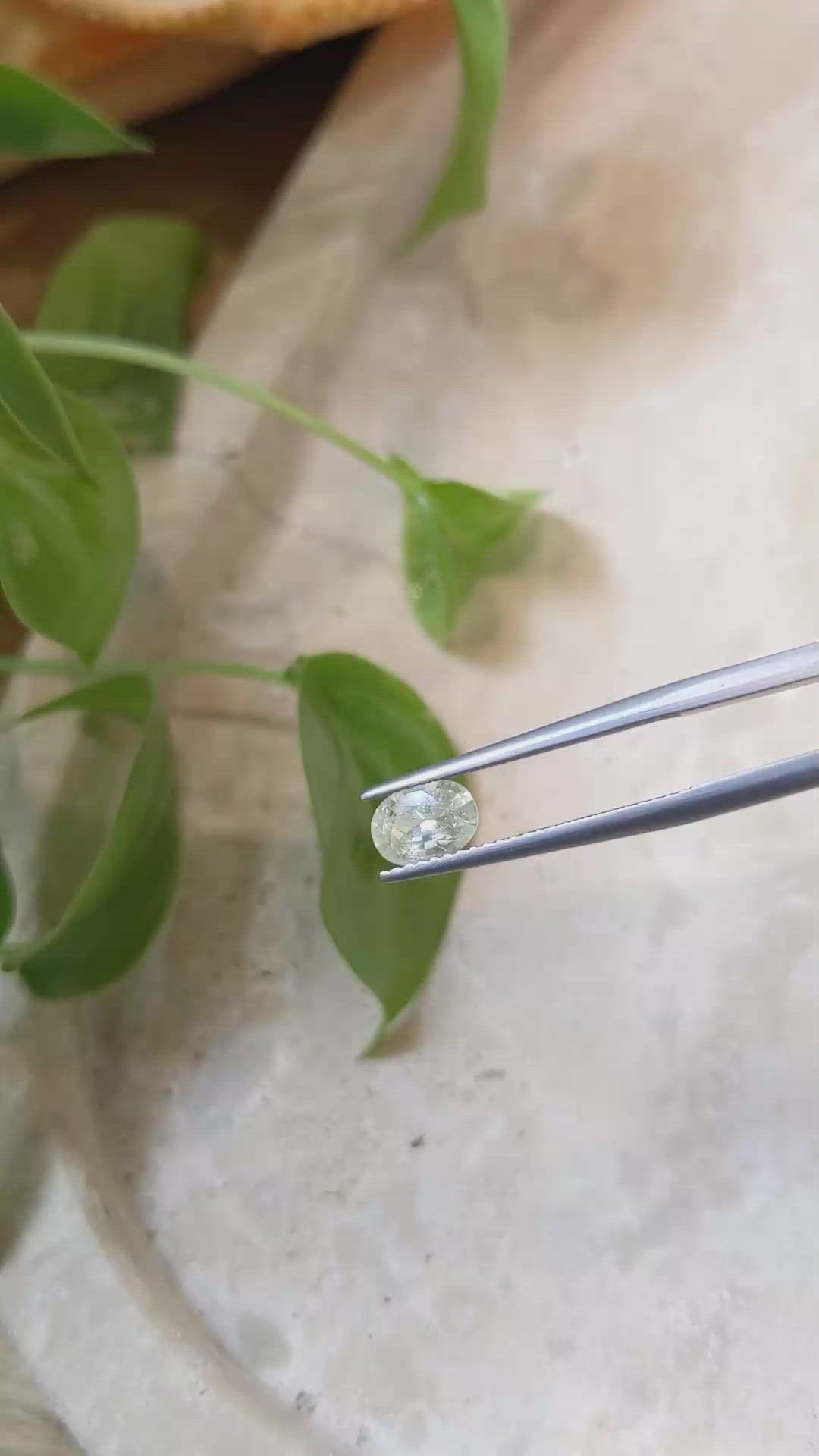 0.82 Ct. Yellow Sapphire from Ceylon (Sri Lanka) Size Video