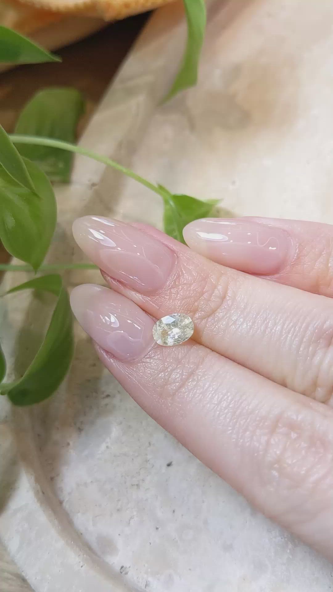 0.82 Ct. Yellow Sapphire from Ceylon (Sri Lanka) Size Video