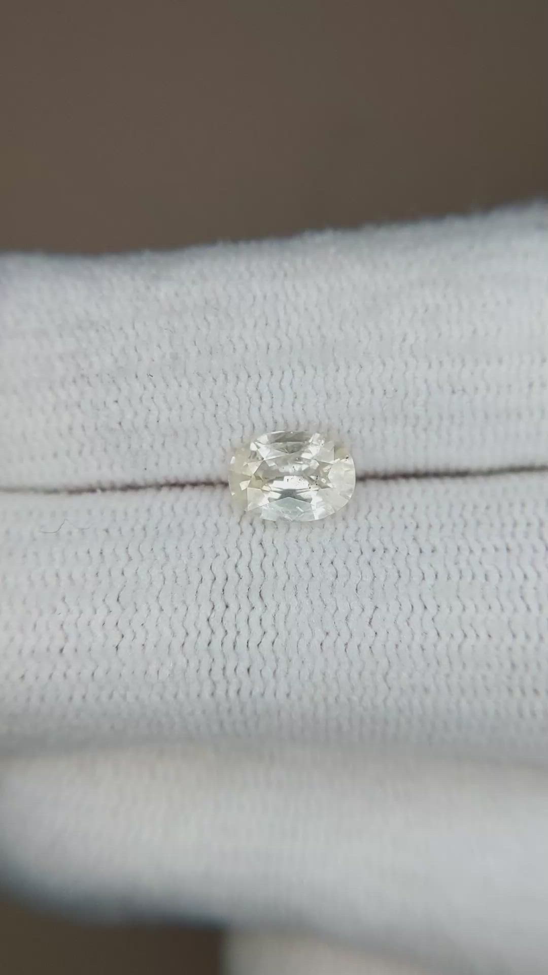 0.82 Ct. Yellow Sapphire from Ceylon (Sri Lanka) Size Video