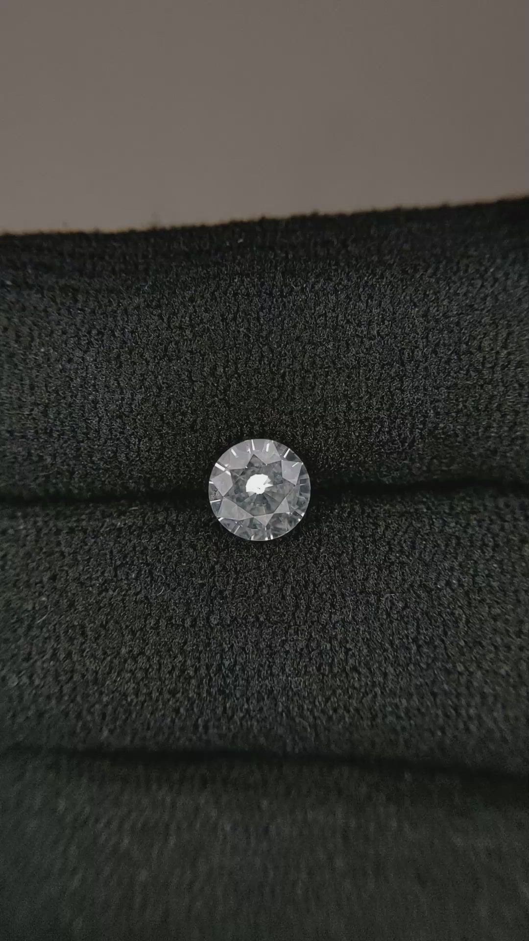 0.75 Ct. White Sapphire from Ceylon (Sri Lanka) Size Video