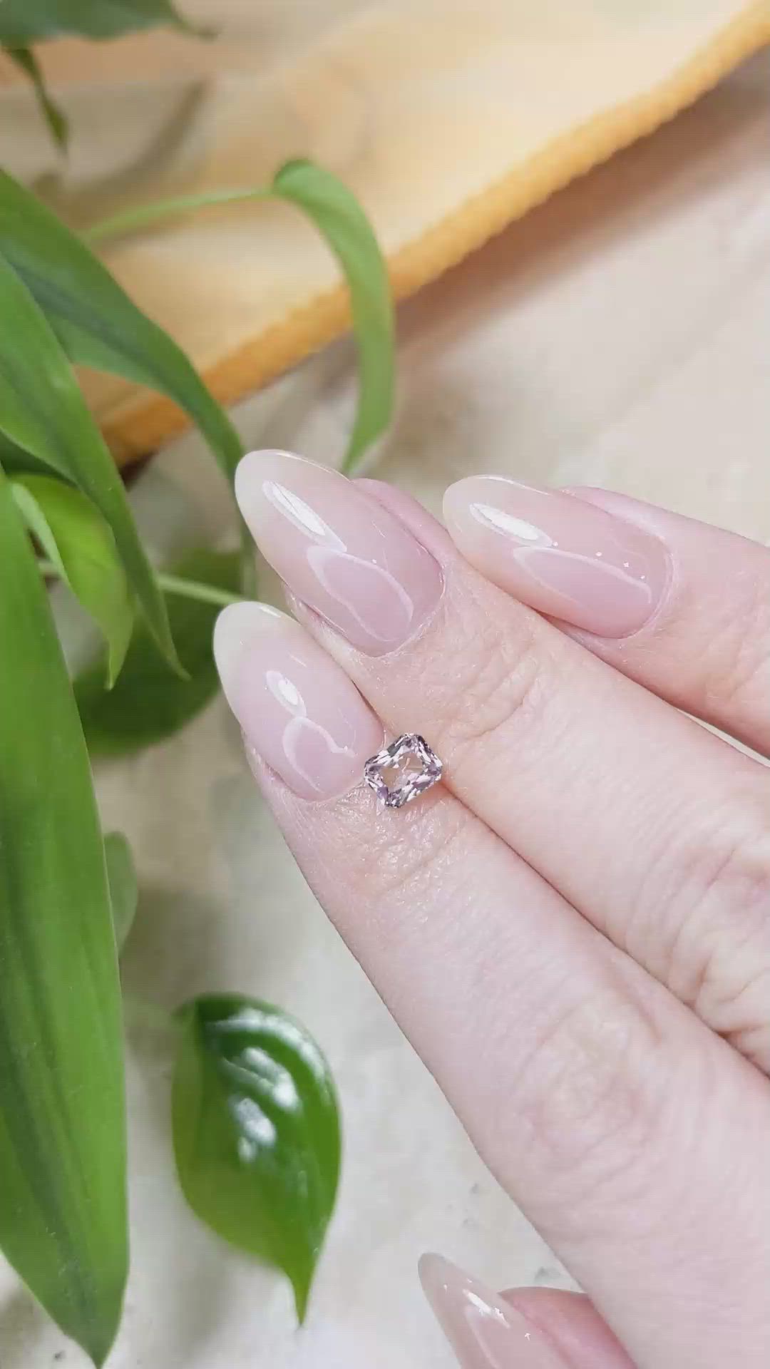 0.70 Ct. Pink Sapphire from Ceylon (Sri Lanka) Size Video